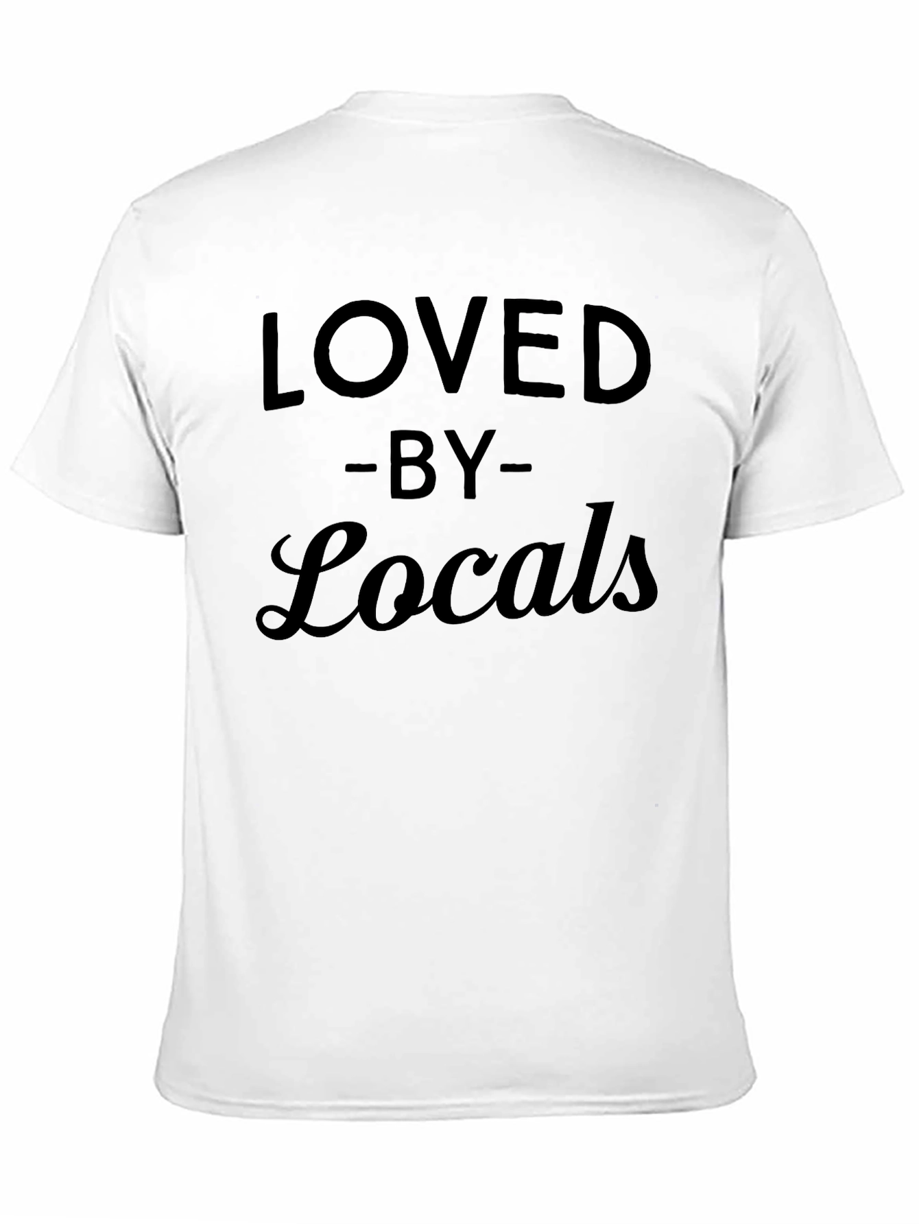 Loved by Locals Black Graphic T-Shirt