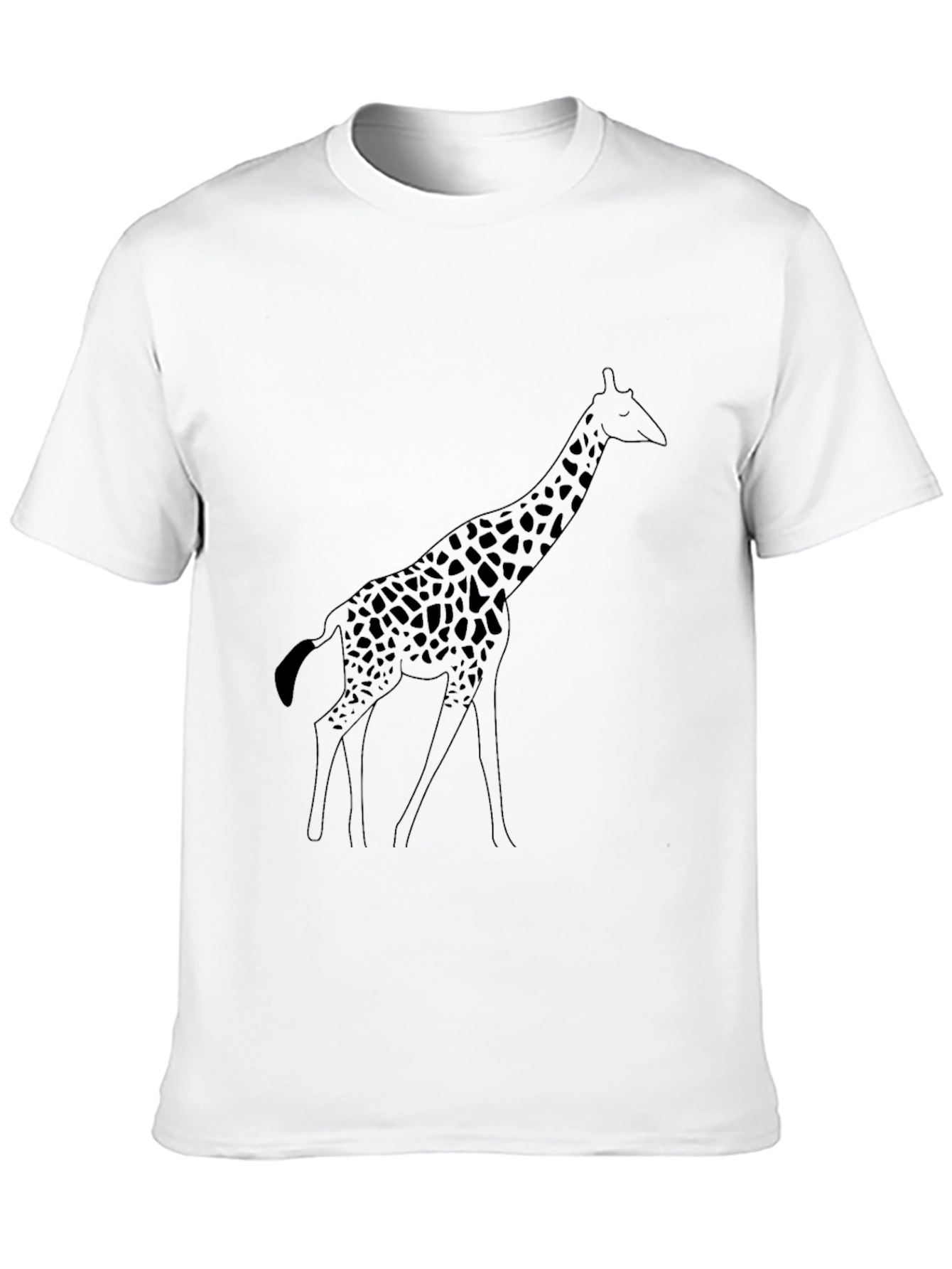 Giraffe Graphic Tee - Mens Black T-Shirt
