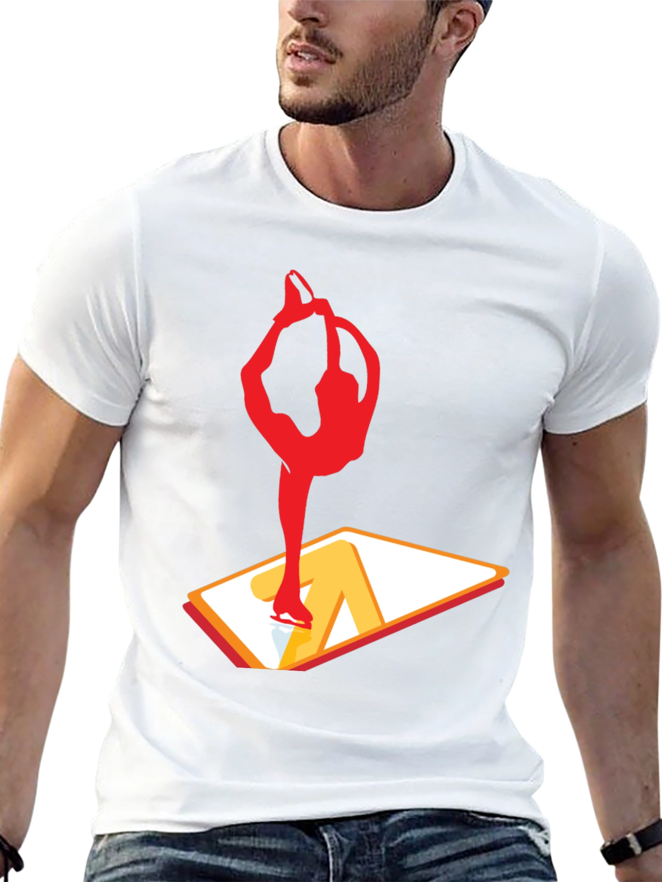 Figure Skating Graphic T-Shirt - Black