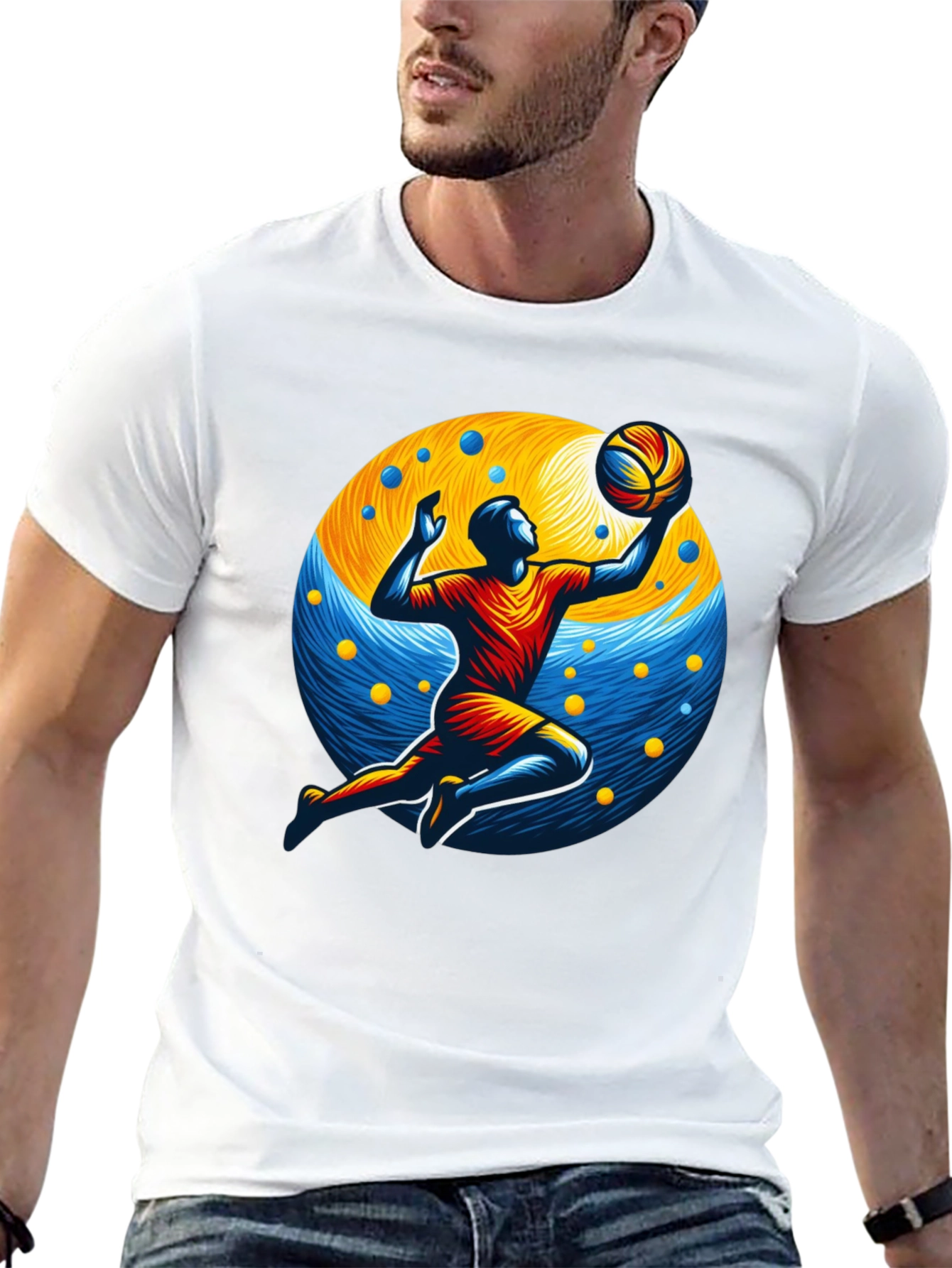 Volleyball Player Graphic T-Shirt