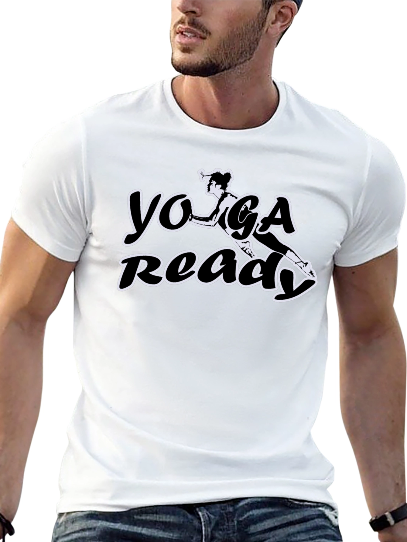 Yoga Ready Black T-Shirt