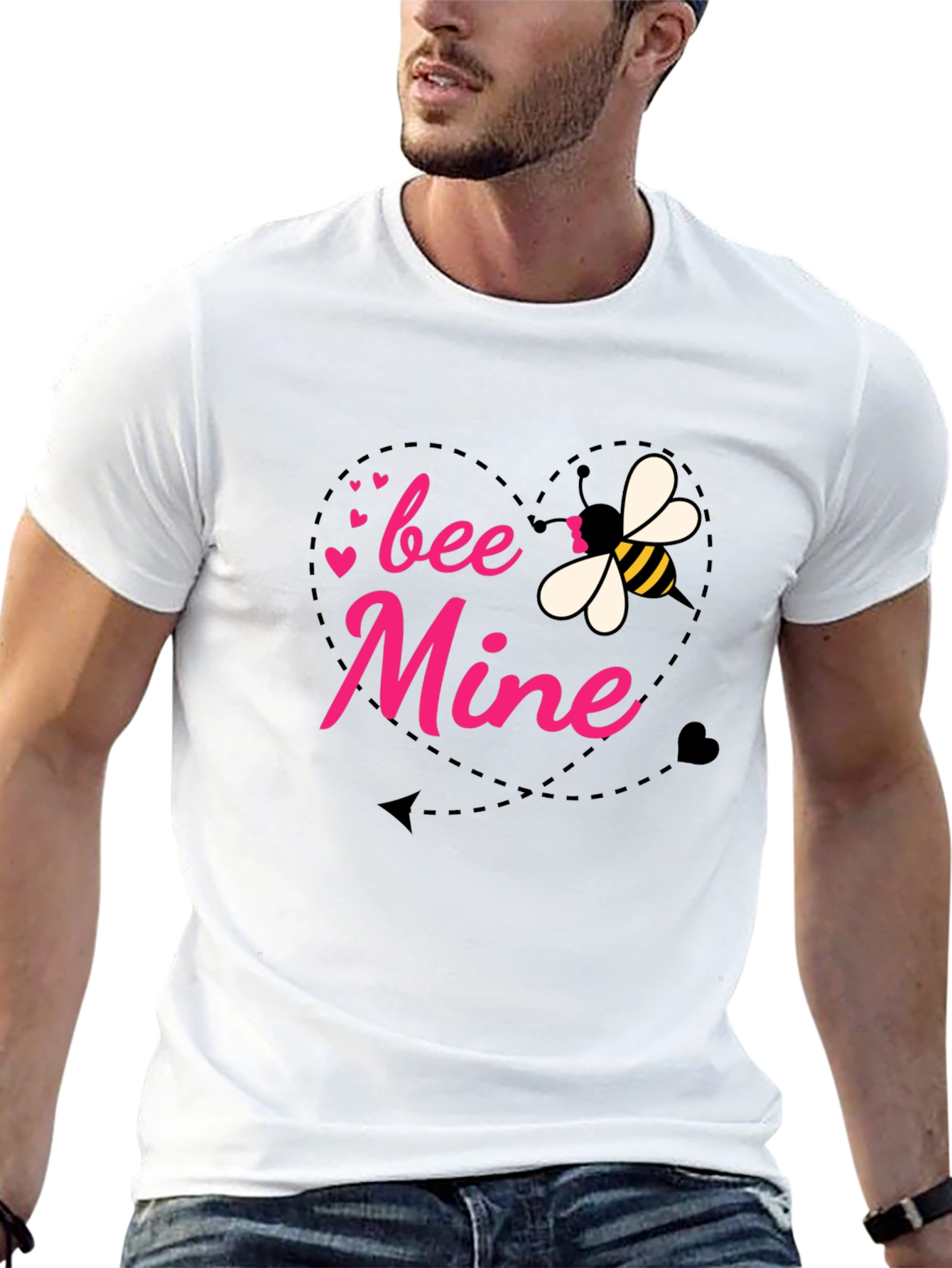 Bee Mine Valentines Day Graphic Tee