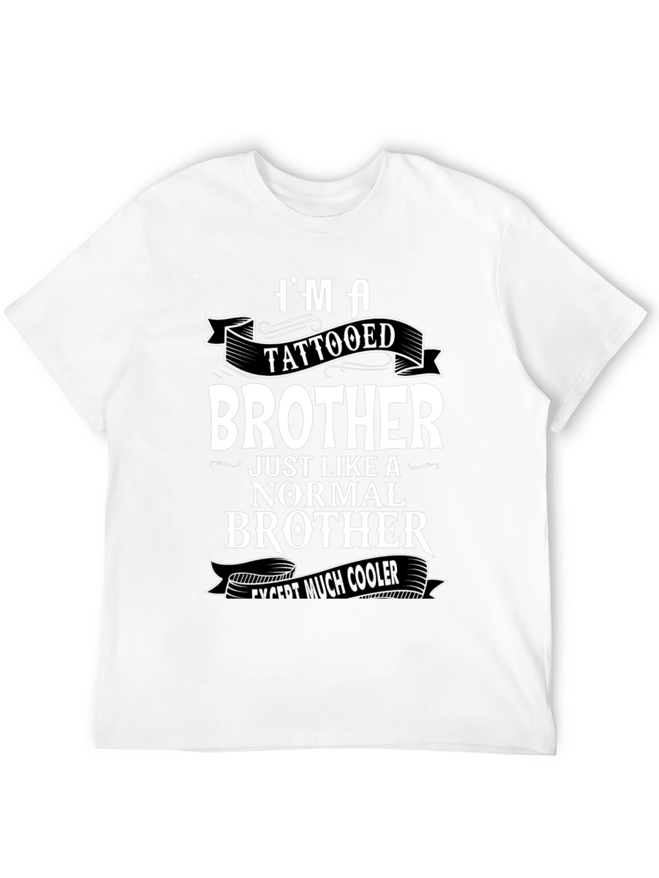 Tattooed Brother Graphic Tee - Cool Brother Shirt