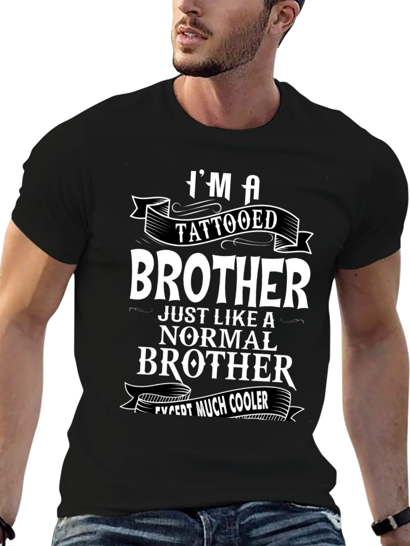 Tattooed Brother Graphic Tee - Cool Brother Shirt