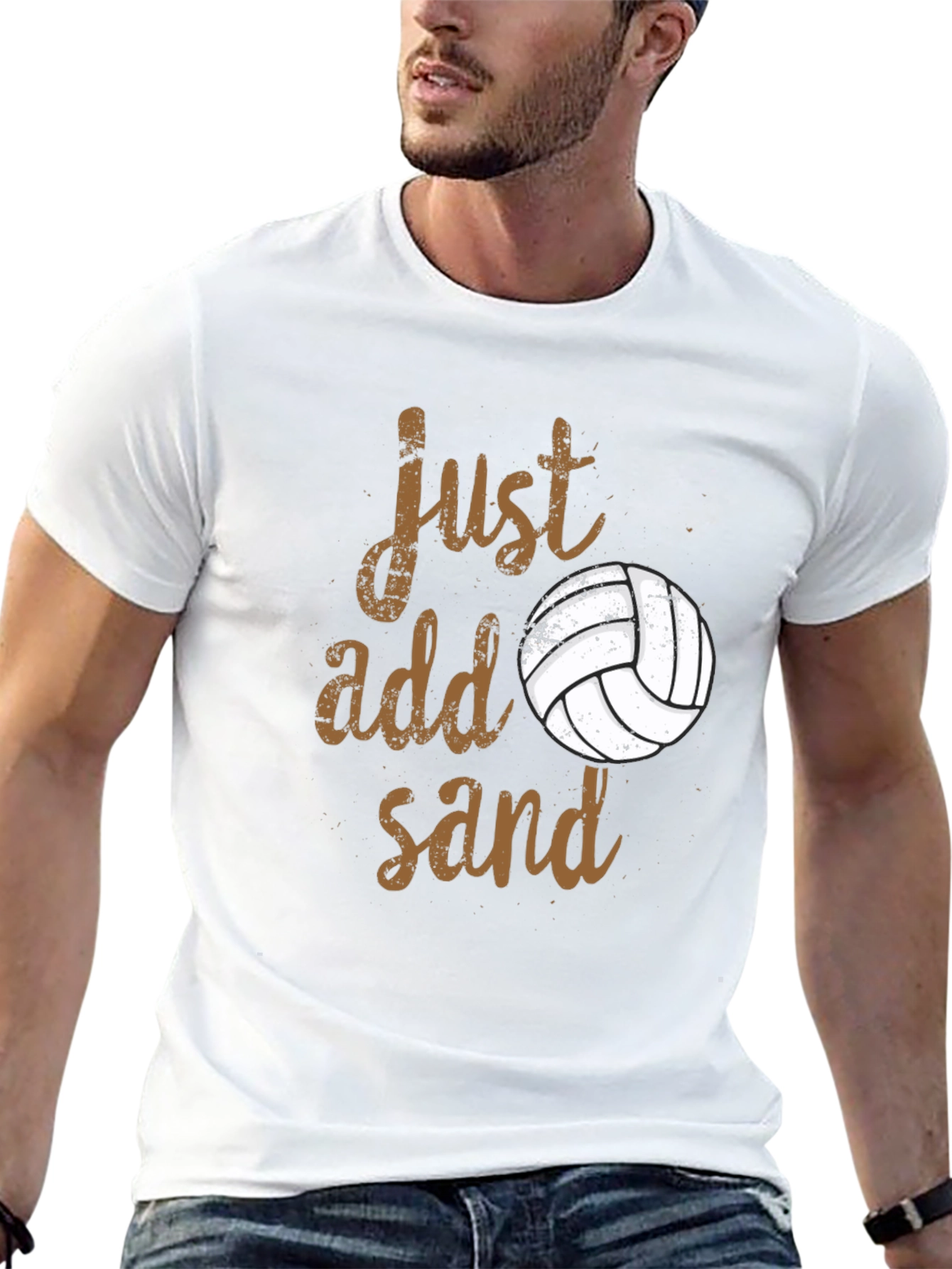 Just Add Sand T-Shirt Volleyball Player Tee
