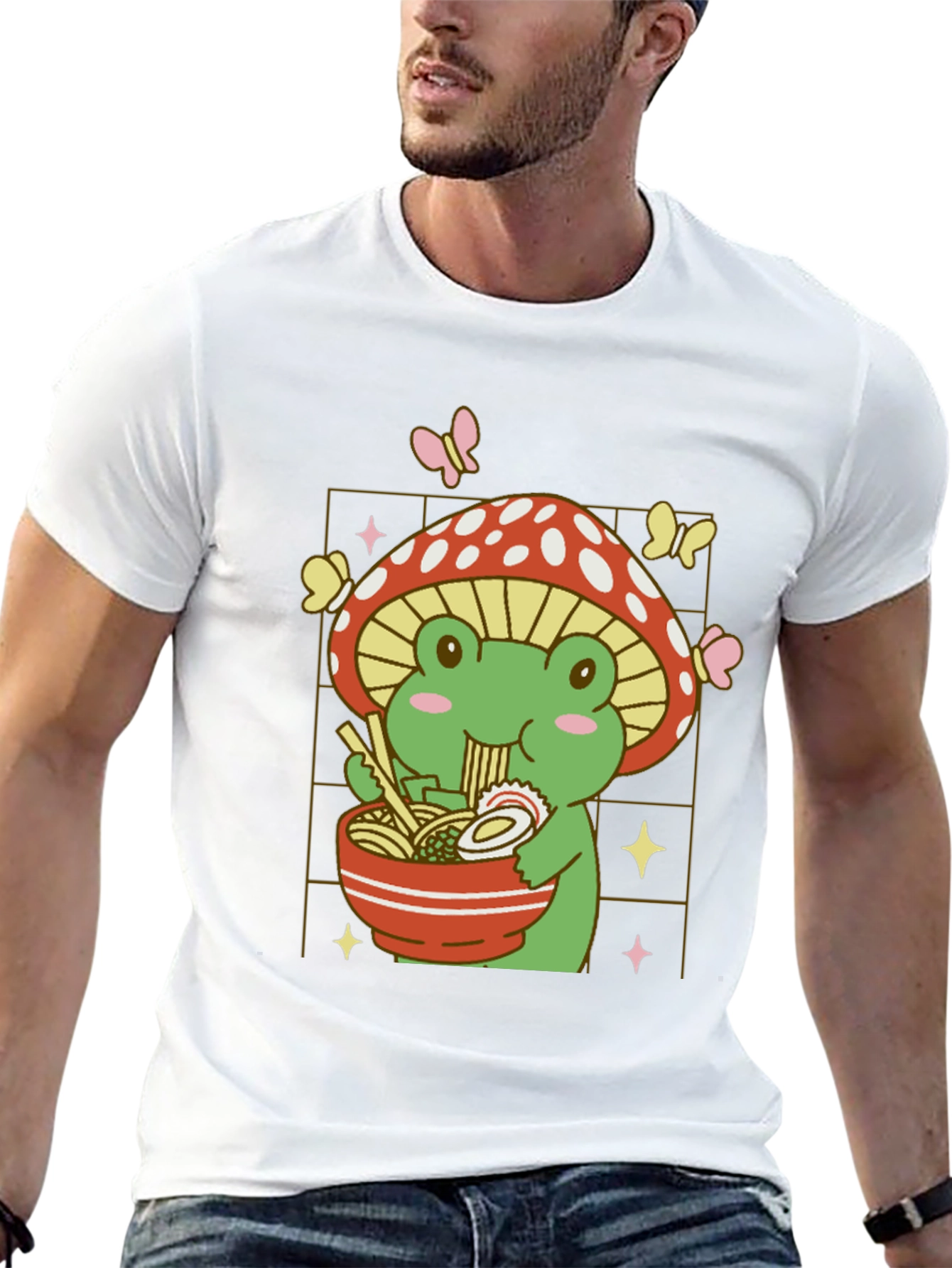 Frog Ramen Mushroom T-Shirt