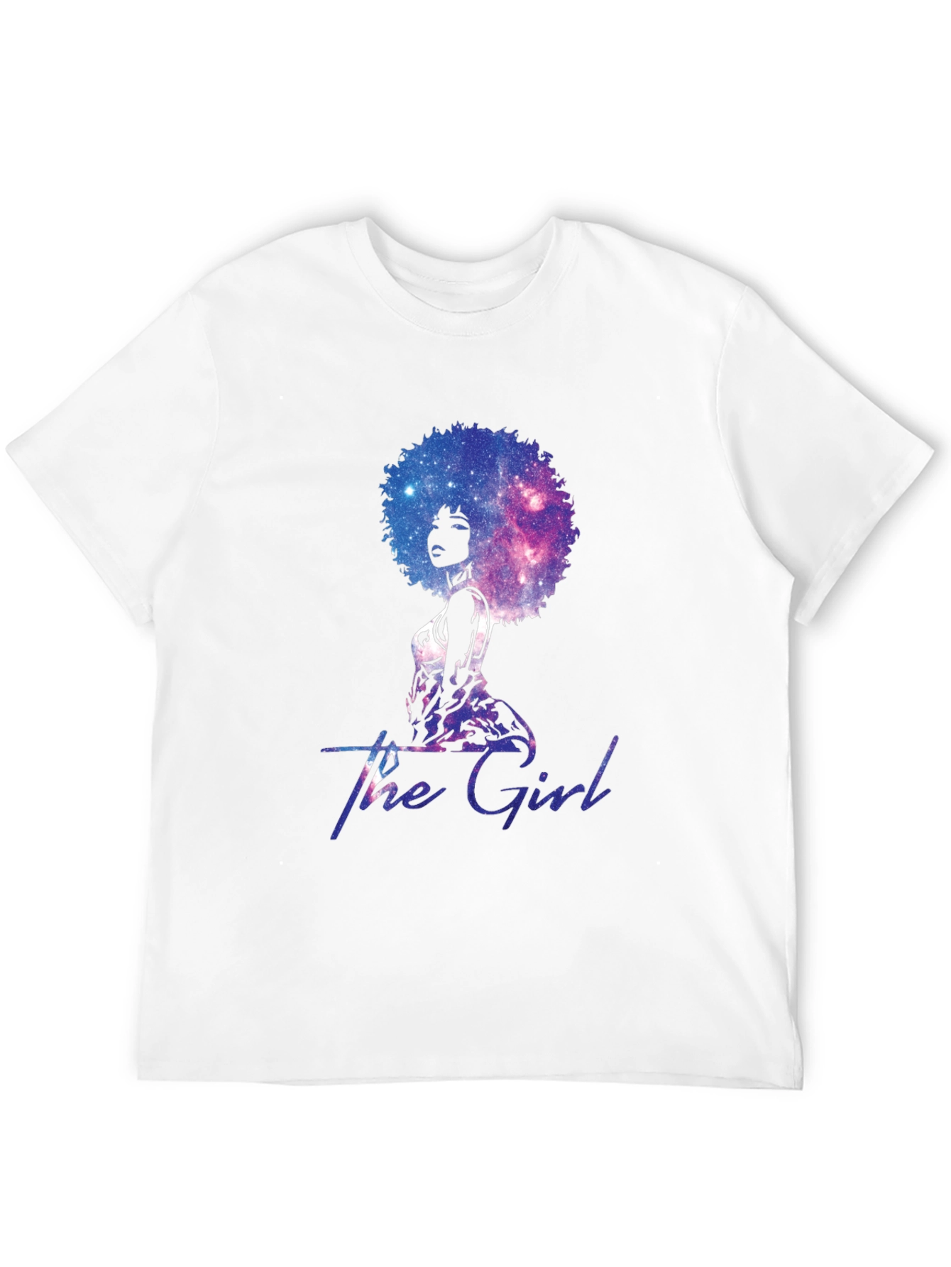 The Girl Galaxy Afro T-Shirt - Unique Graphic Tee