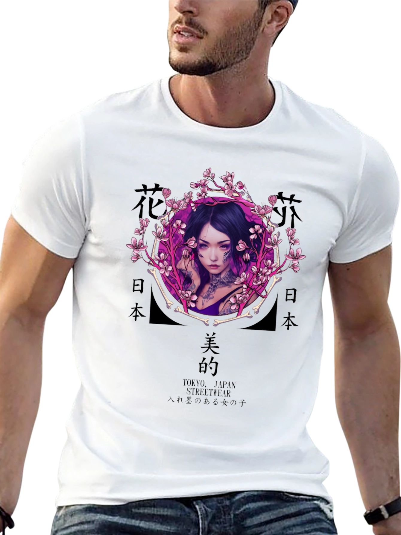 Edgy Tokyo Streetwear Graphic Tee