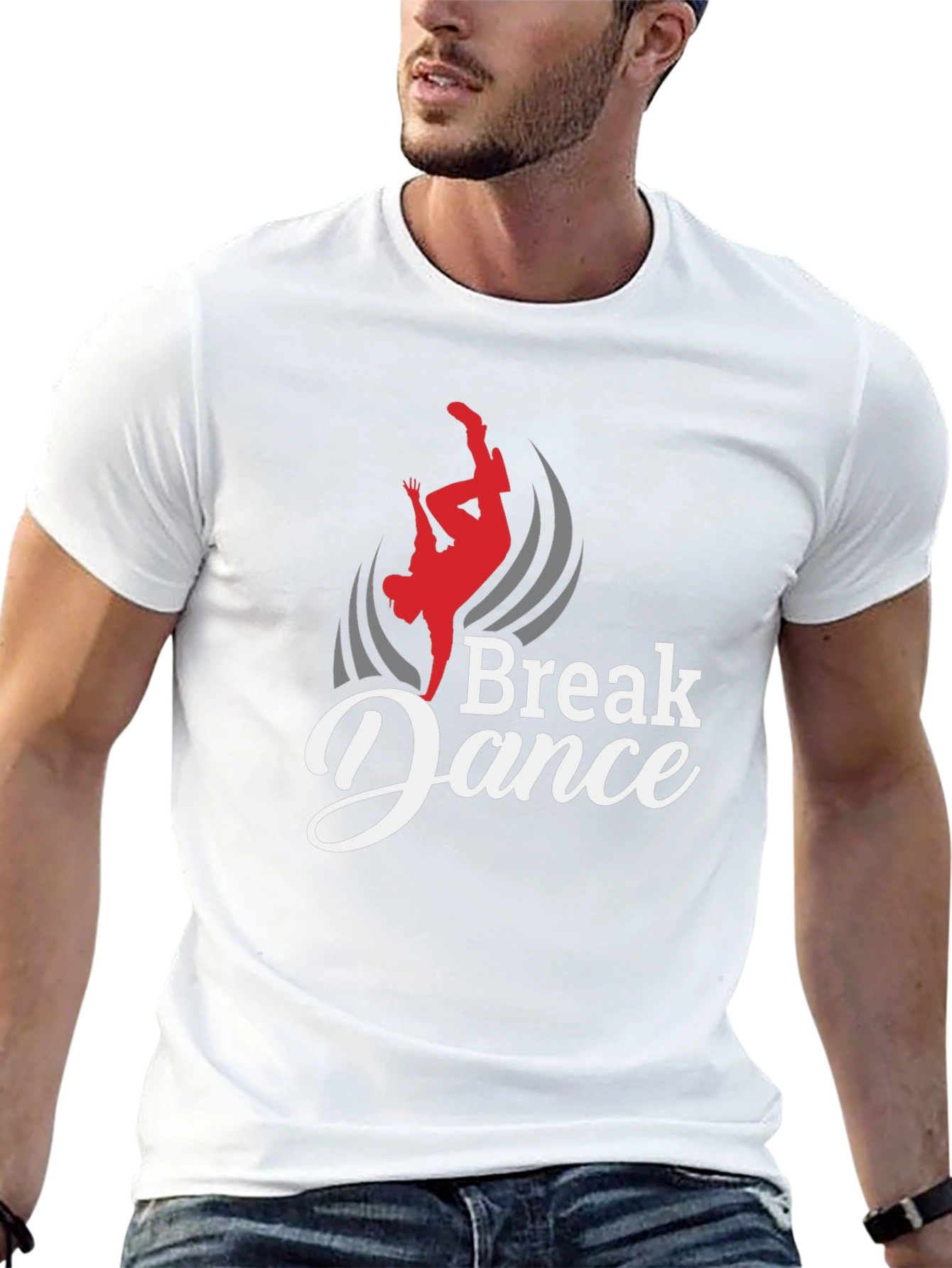 Break Dance Graphic Black T-Shirt