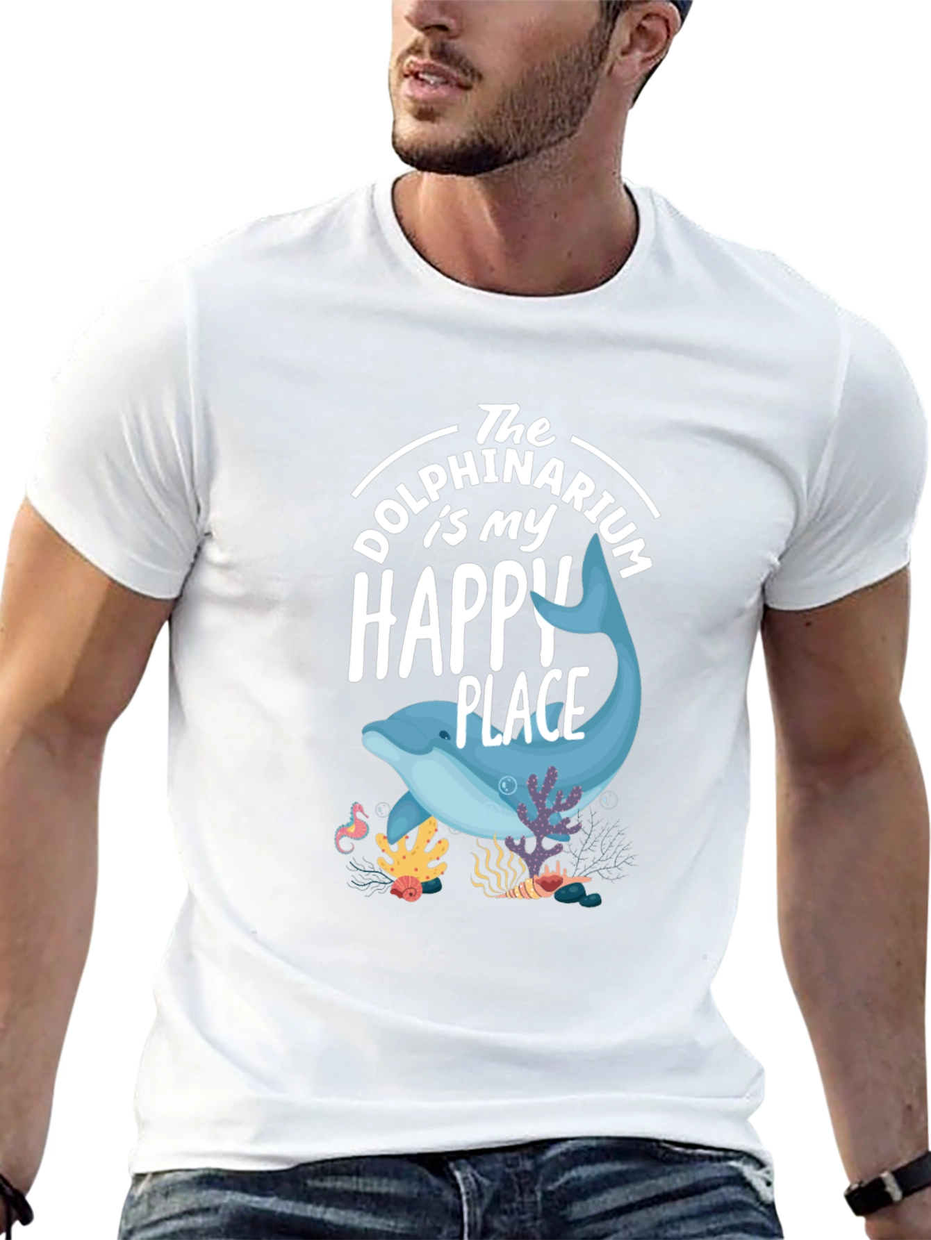 Dolphin Happy Place Graphic Tee - Unisex