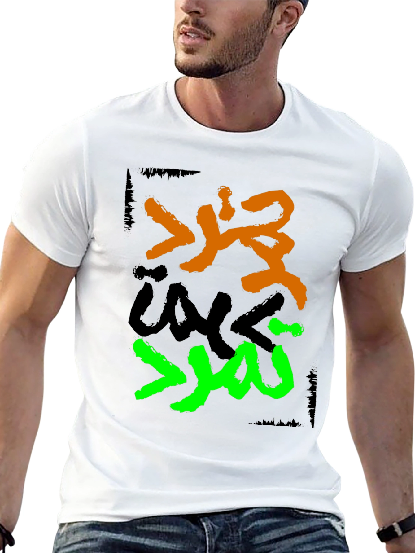 Graphic Tee - Arabic Design Black