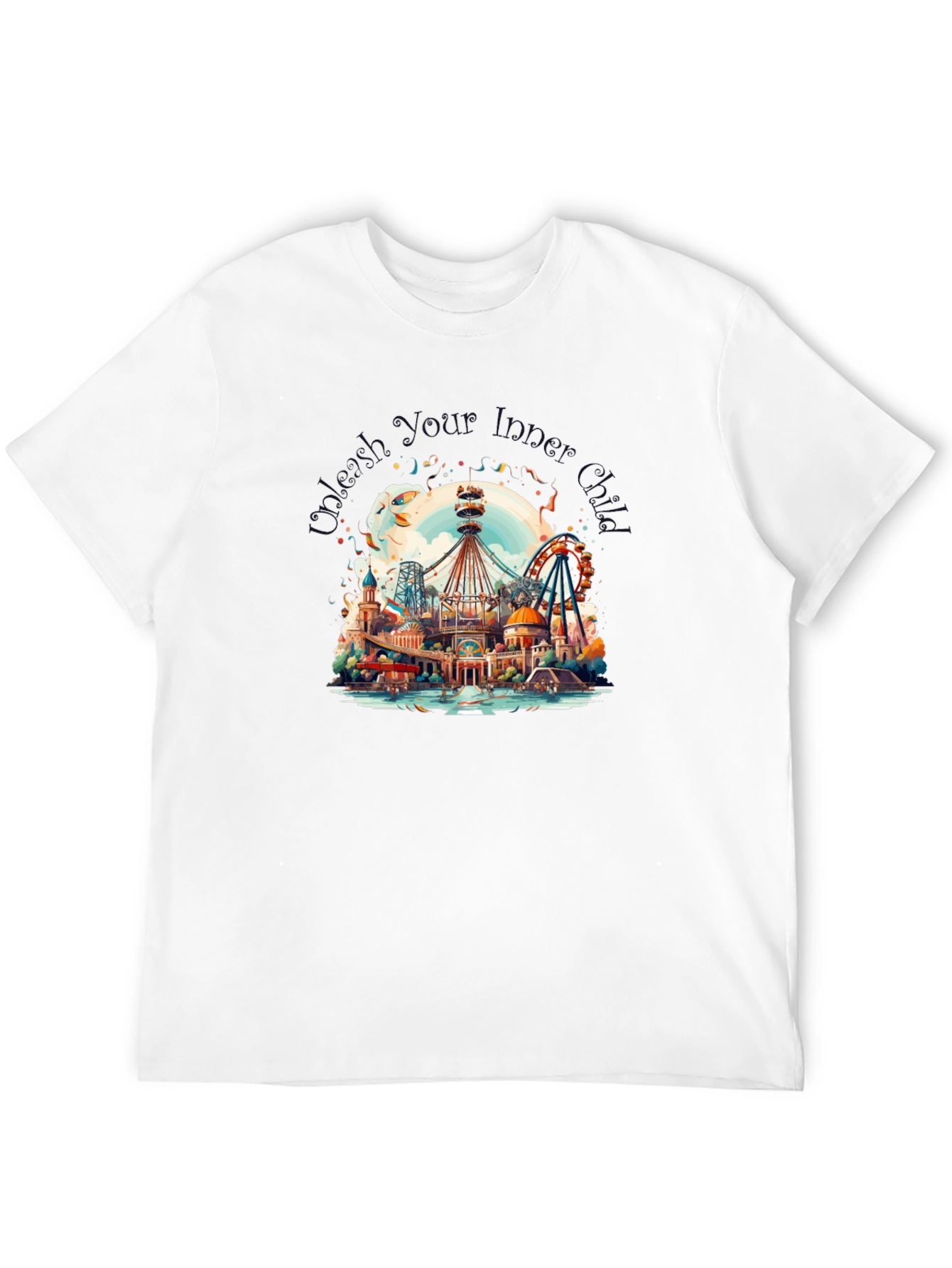 Whimsical Amusement Park Graphic Tee
