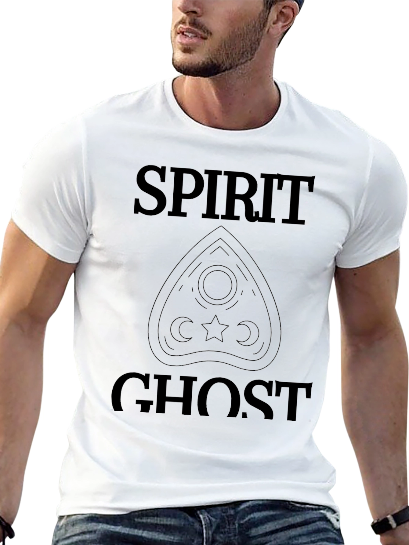 Spirit Ghost Graphic Tee - Black T-Shirt