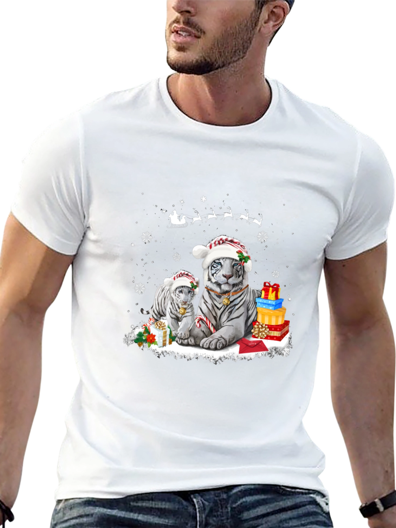 Christmas Tiger T-Shirt