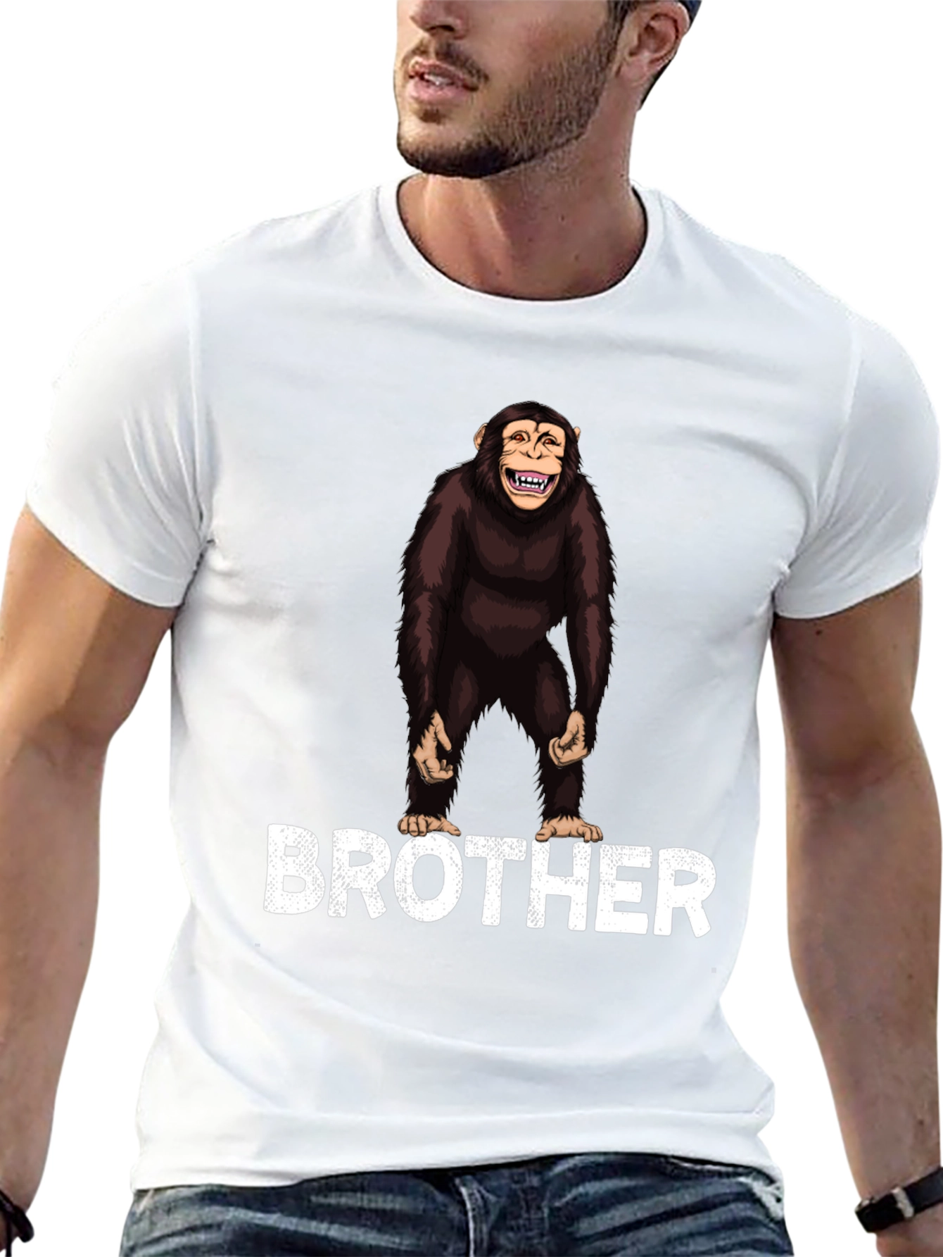 Chimpanzee Brother Graphic T-Shirt