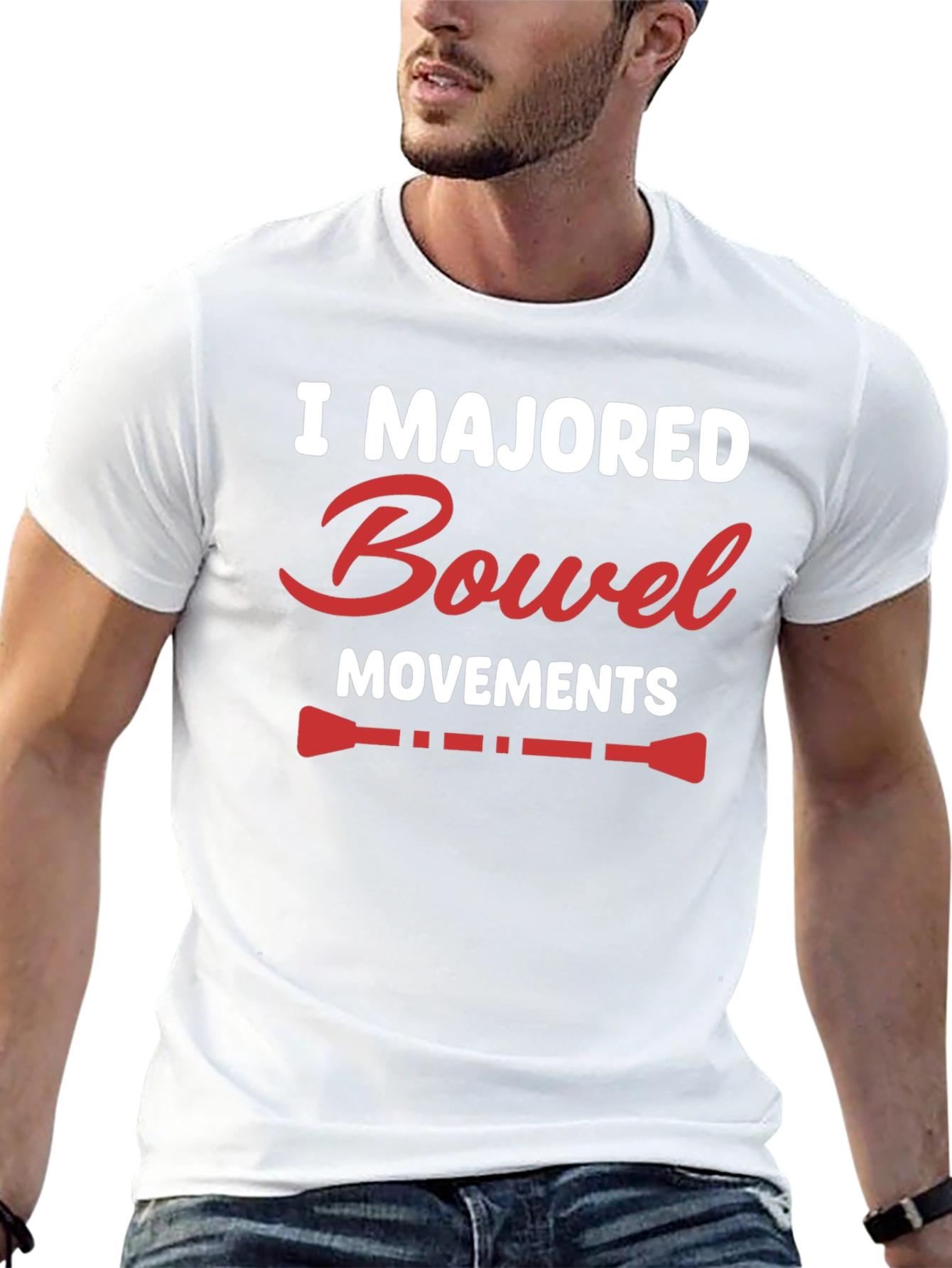 I Majored Bowel Movements Black T-Shirt