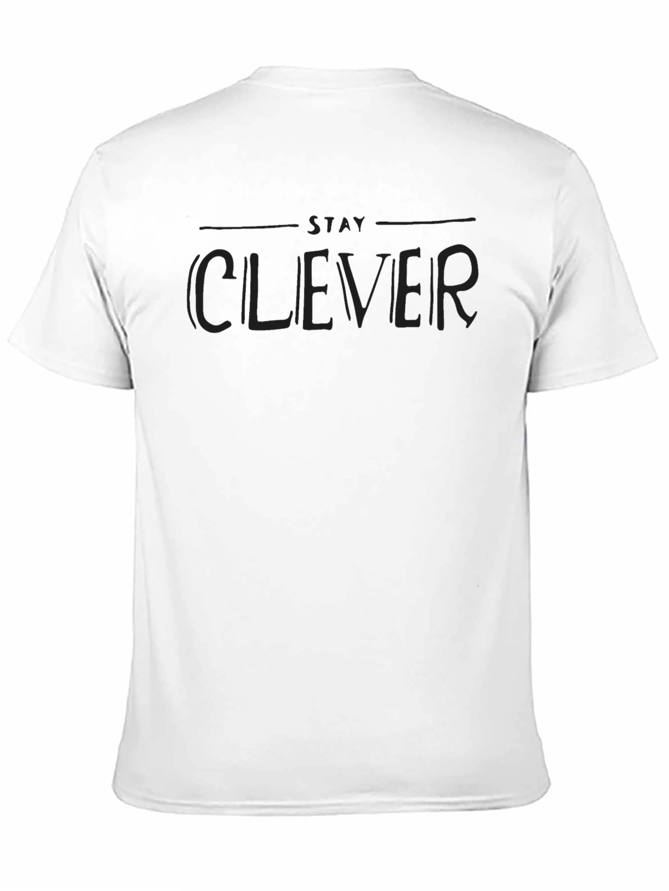 Stay Clever Black Graphic Tee