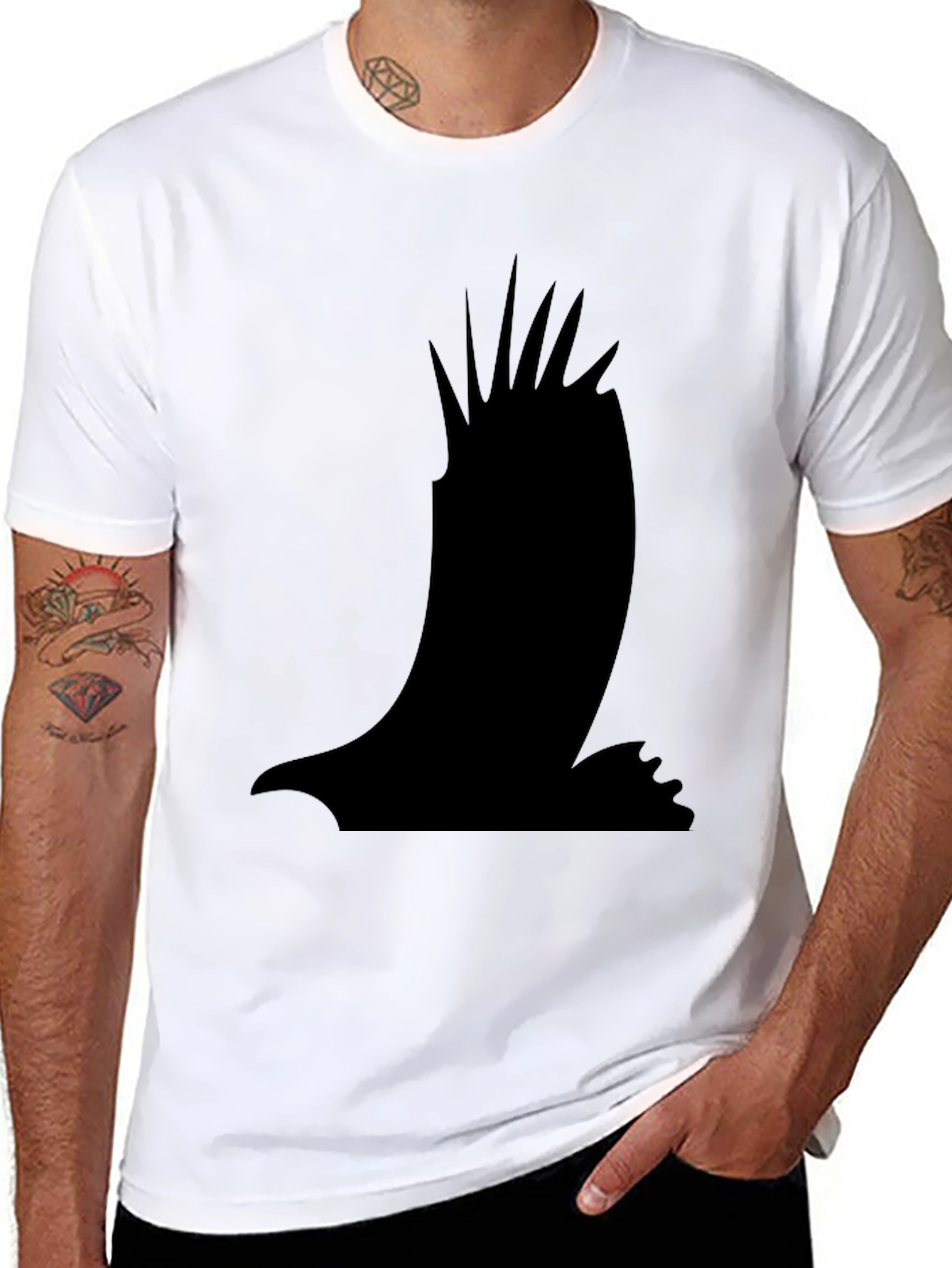 Black Eagle Silhouette Graphic T-Shirt