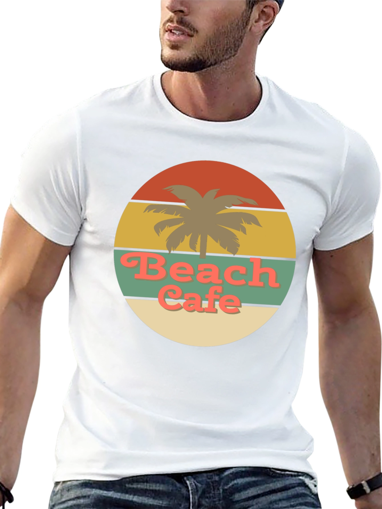 Retro Beach Cafe Graphic Tee