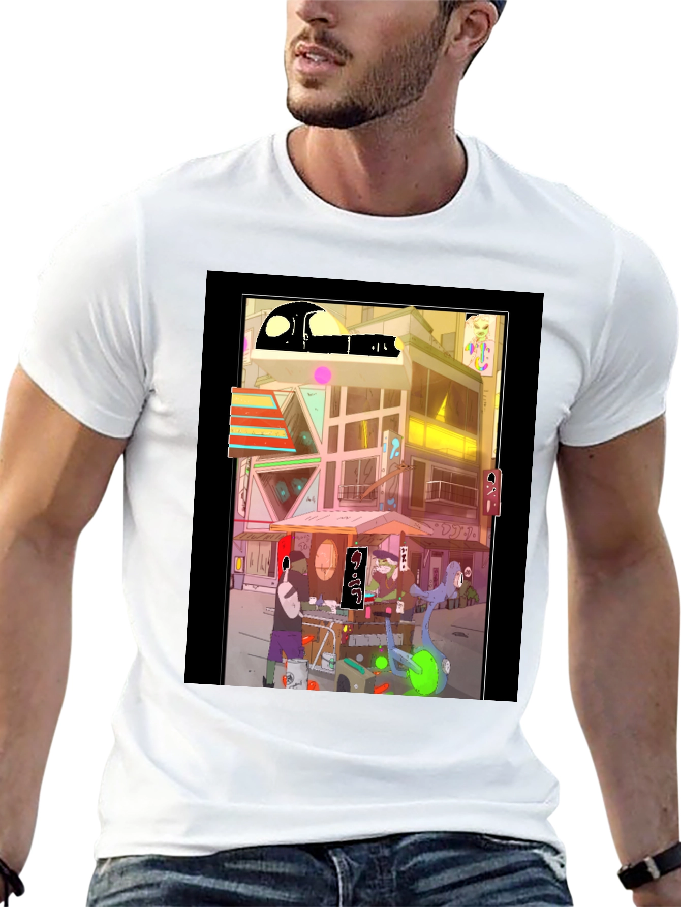 Cyberpunk Ramen Streetwear Tee