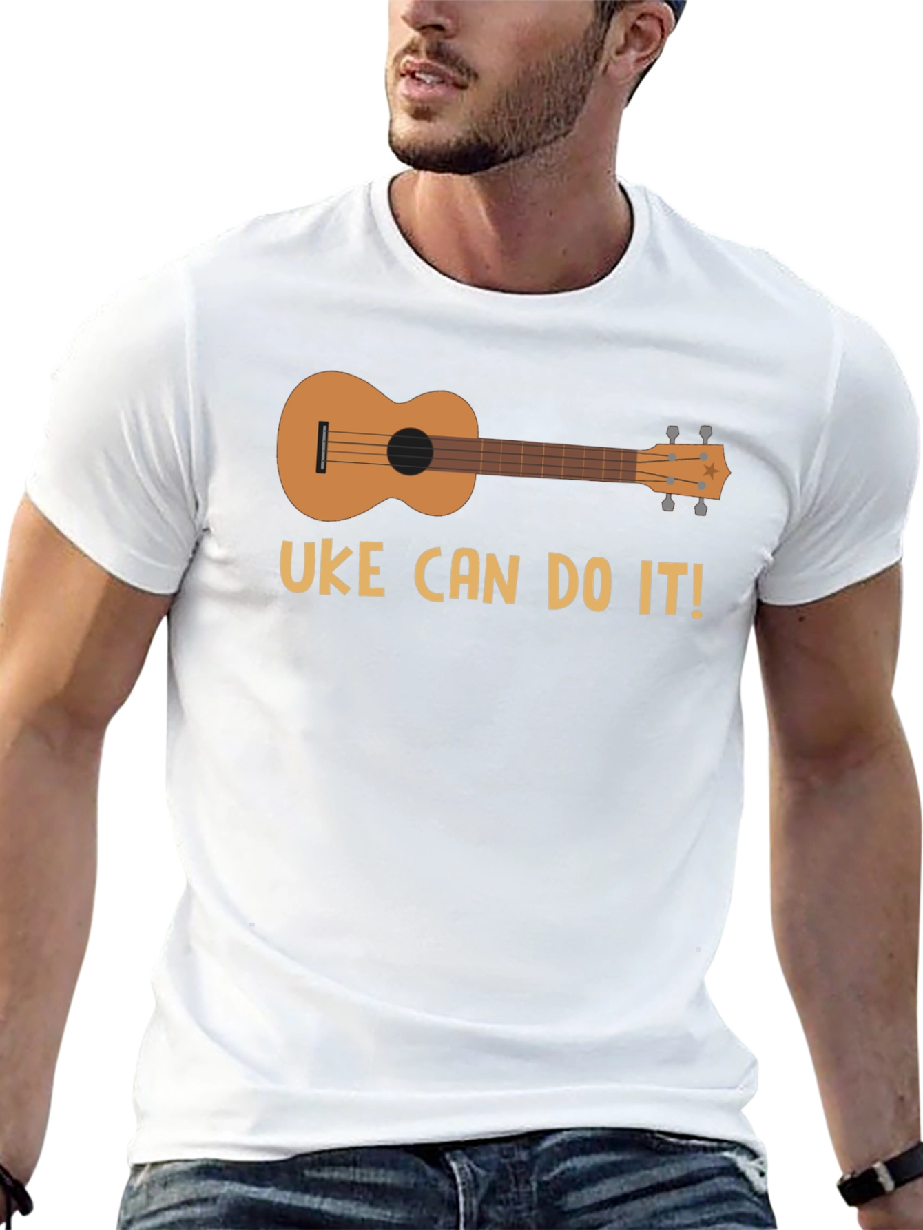 Uke Can Do It T-Shirt - Ukulele Graphic Tee