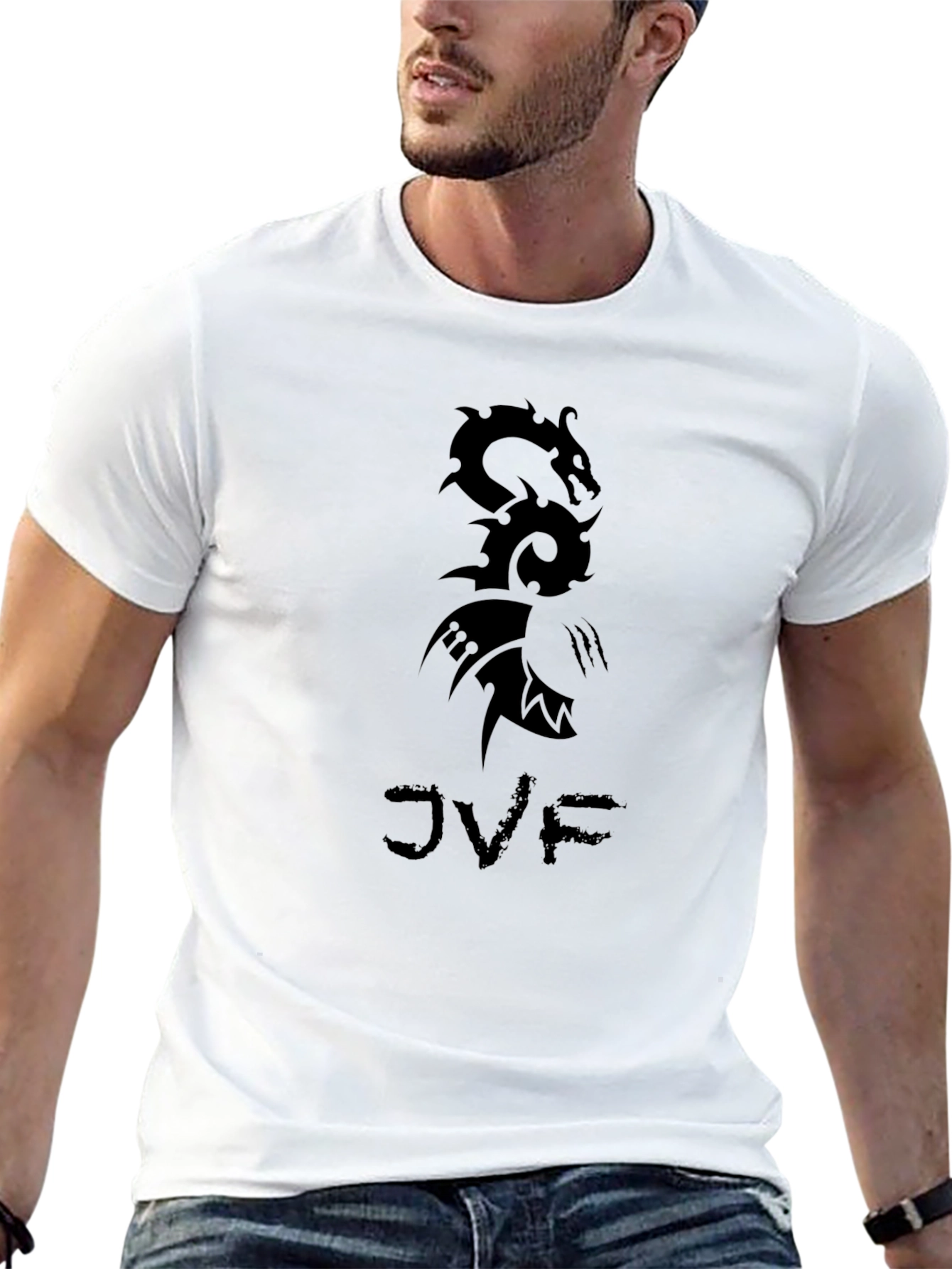 Black Dragon Graphic Tee - Mens Casual T-Shirt