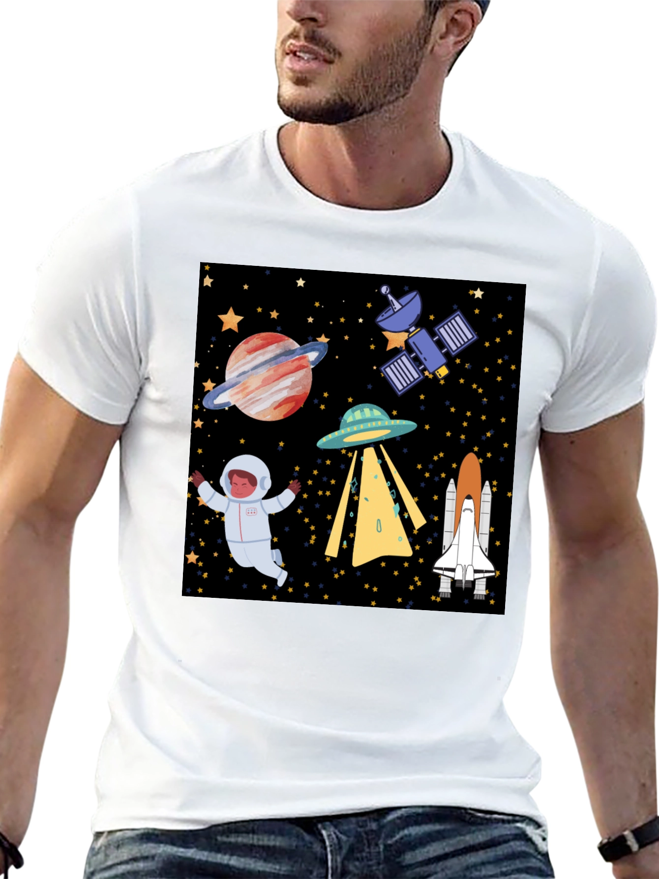 Space Exploration Graphic T-Shirt