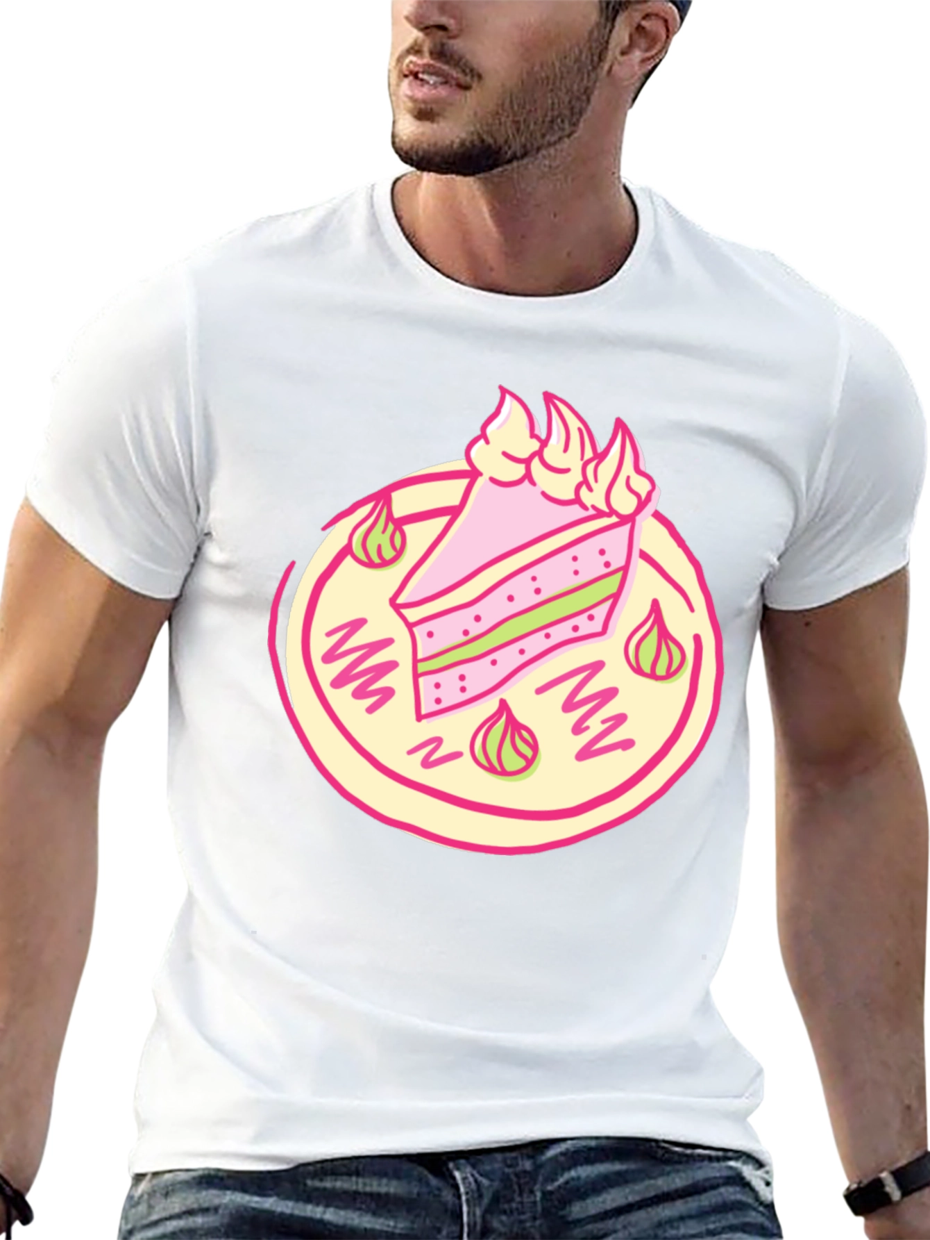 Cake Slice Graphic Tee - Sweet Treat T-Shirt