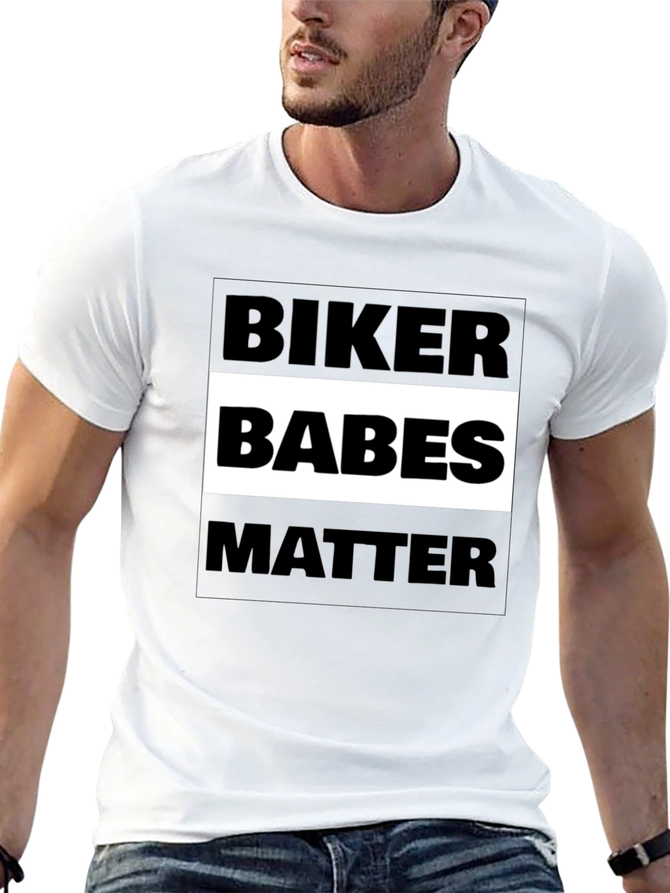 Biker Babes Matter Graphic Tee - Black Cotton T-Shirt