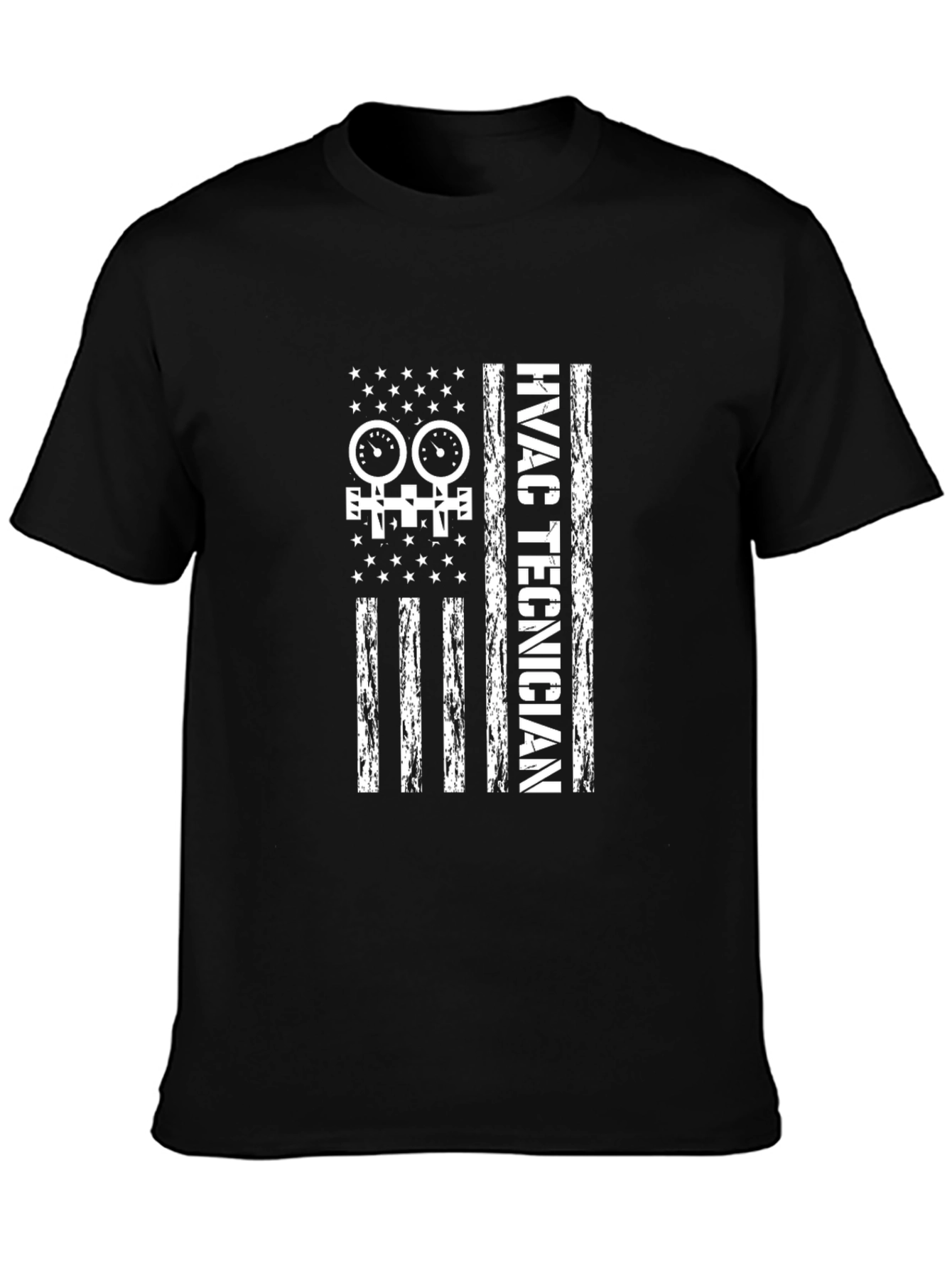 HVAC Technician American Flag T-Shirt