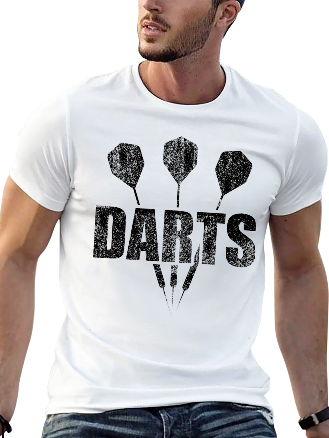 Darts Graphic Tee - Trendy Sport T-Shirt