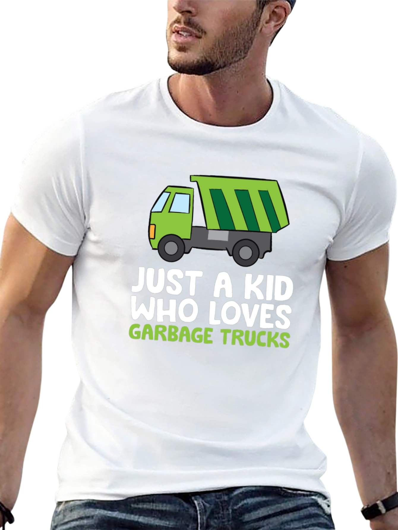 Just A Kid Who Loves Garbage Trucks T-Shirt
