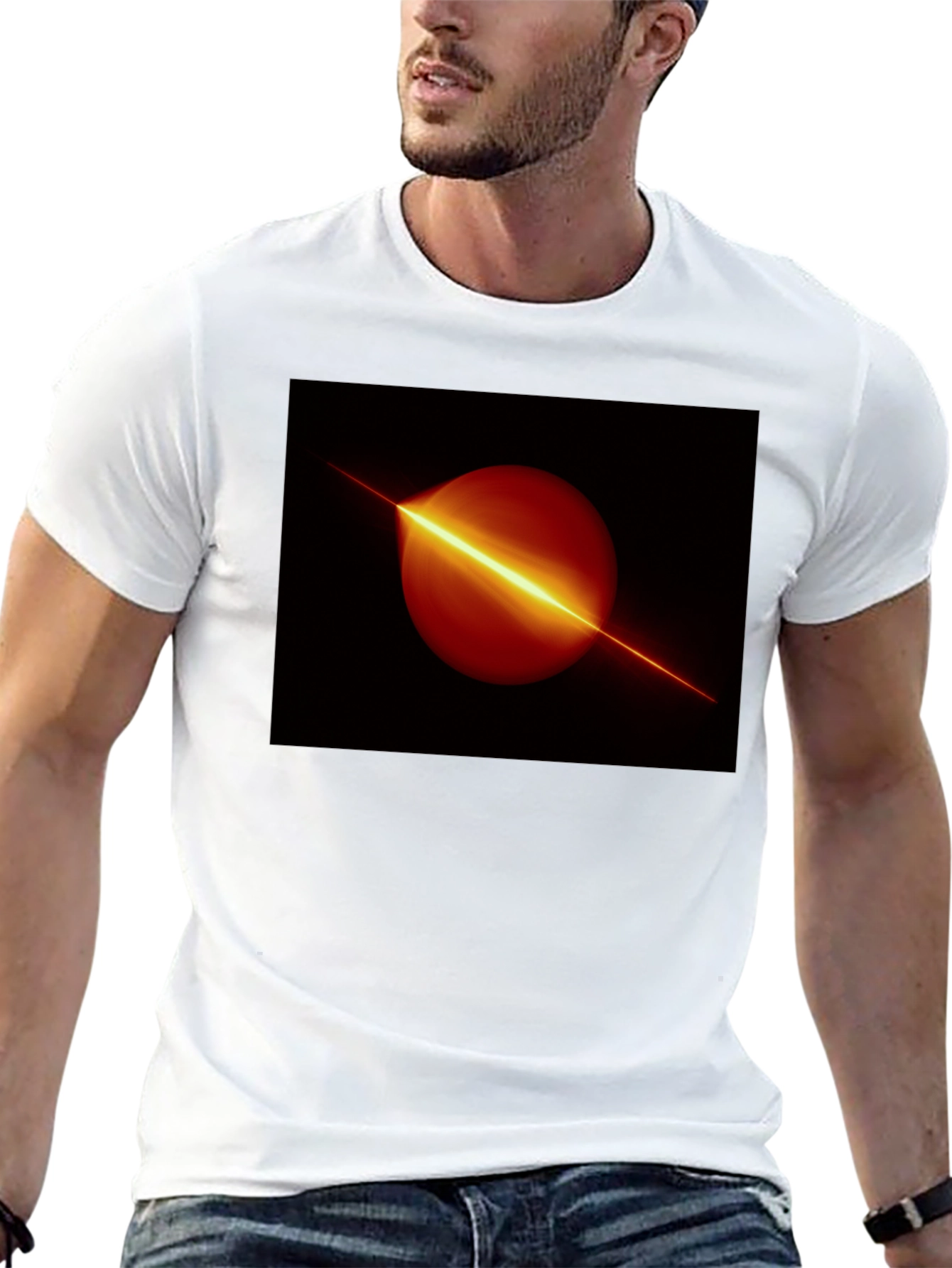 Abstract Graphic Black T-Shirt