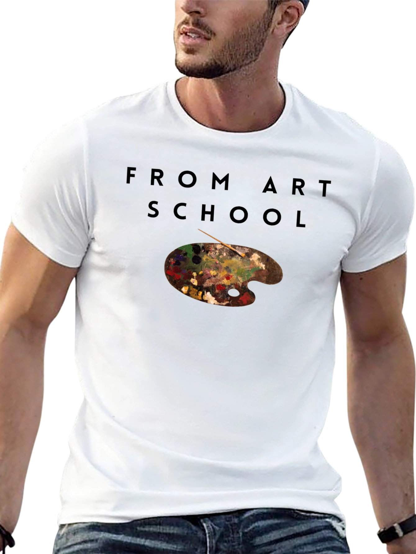 From Art School T-Shirt - Artist Palette Tee