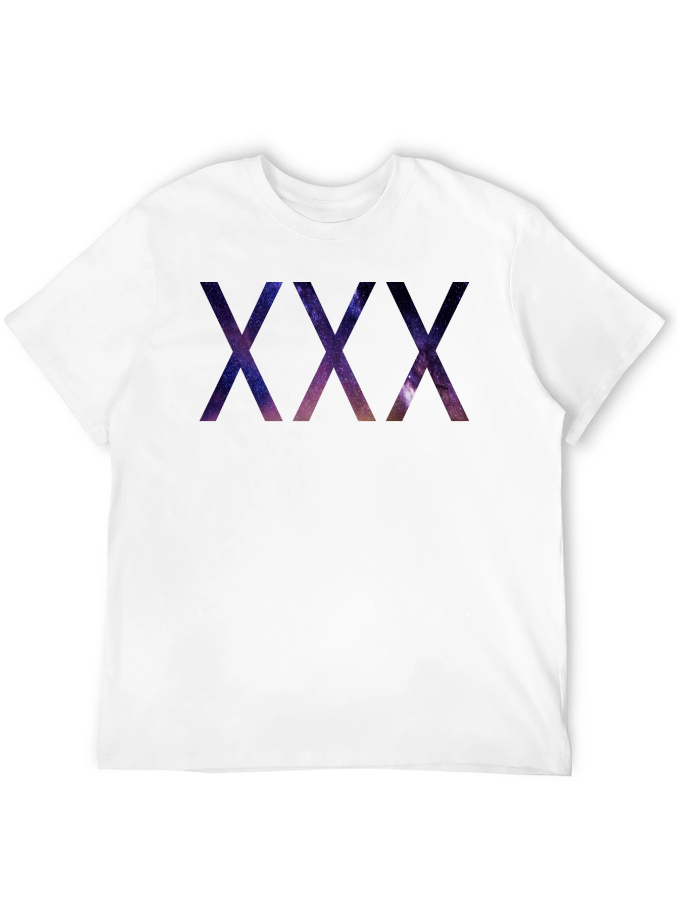 XXX Graphic T-Shirt - Galaxy Print Mens Tee