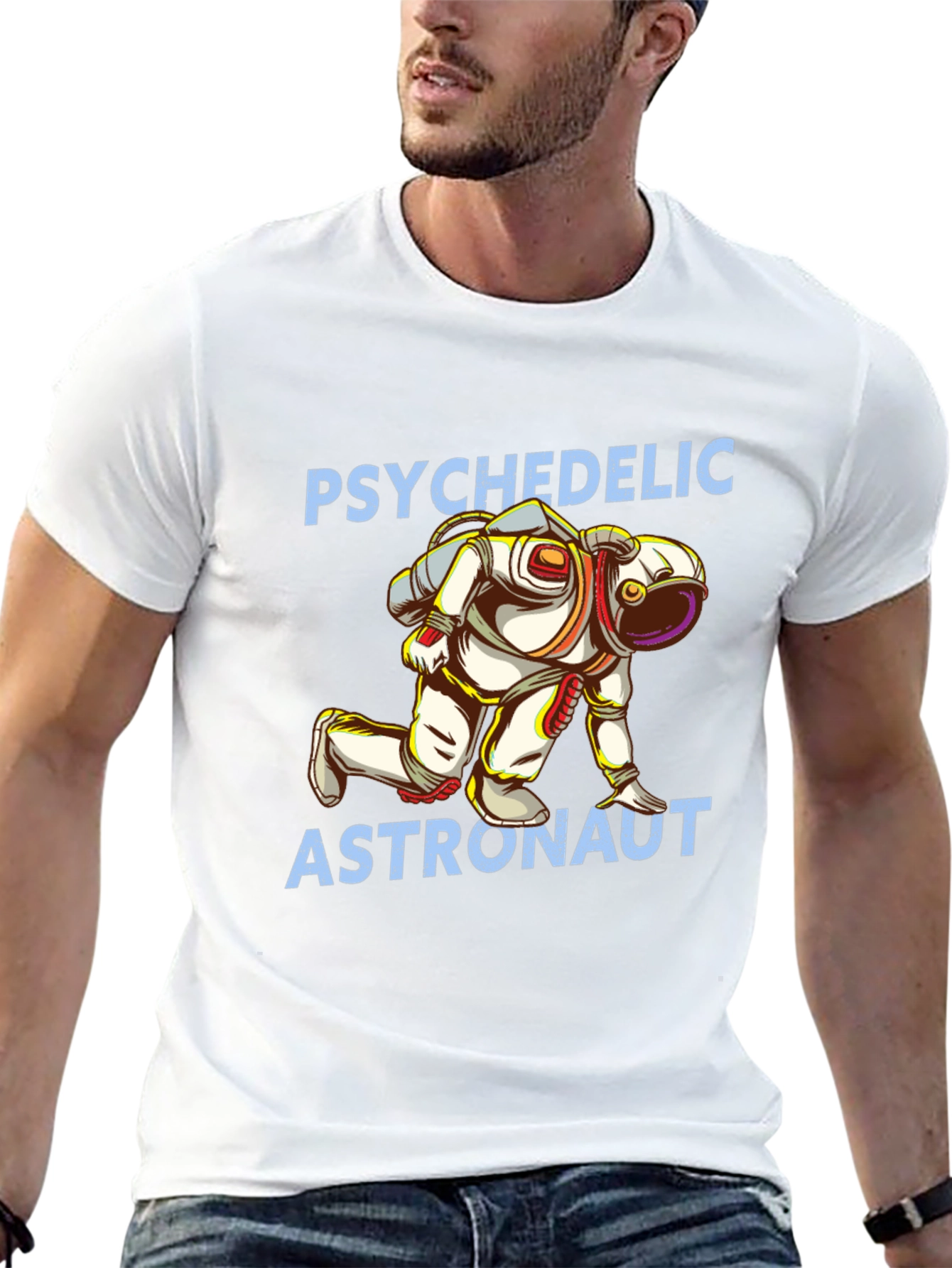 Psychedelic Astronaut Graphic T-Shirt