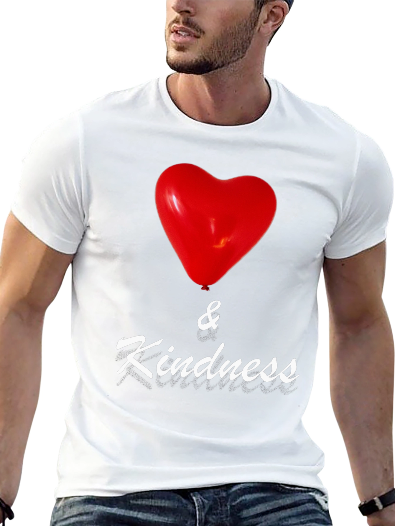 Heart & Kindness Black T-Shirt