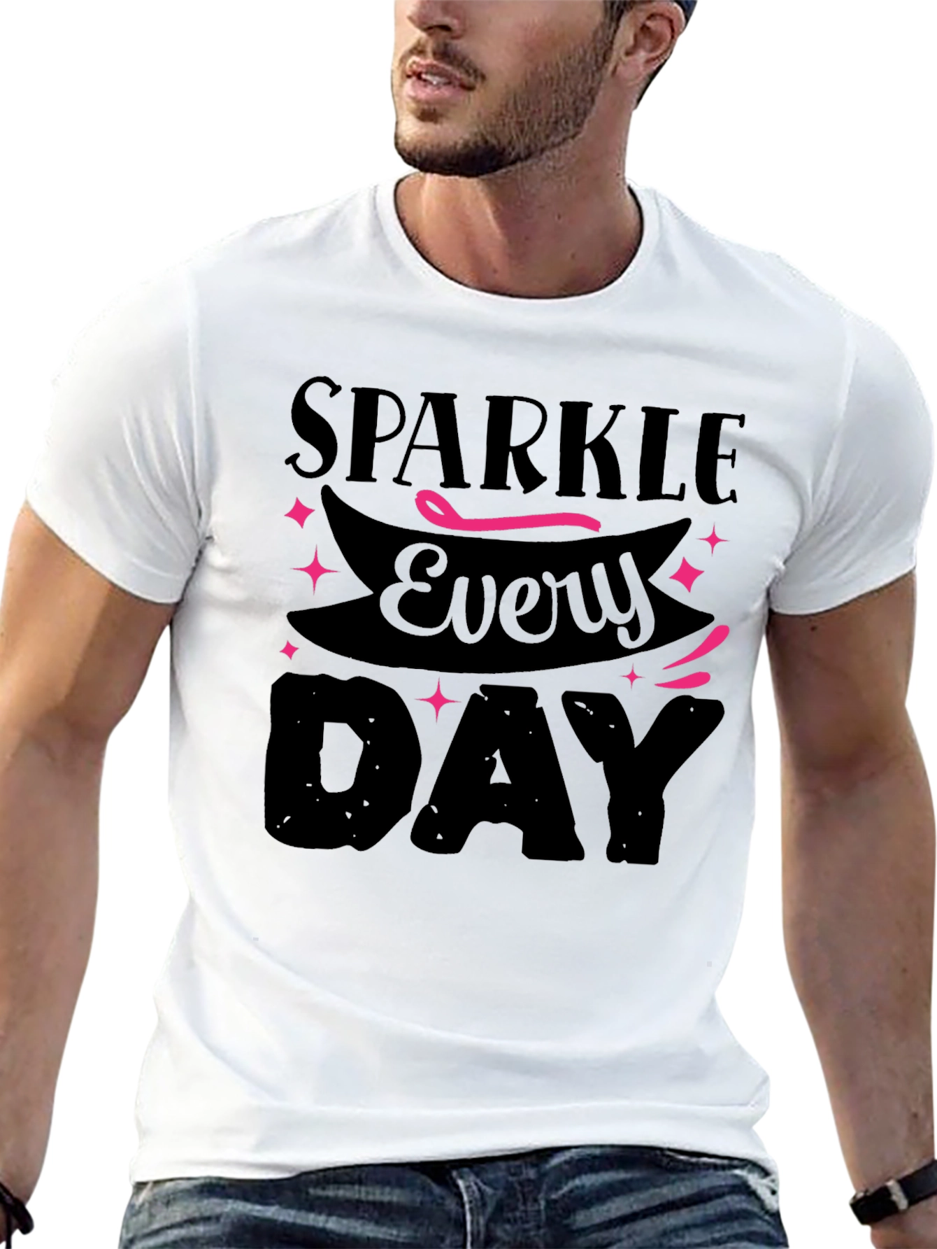 Sparkle Everyday Black T-Shirt