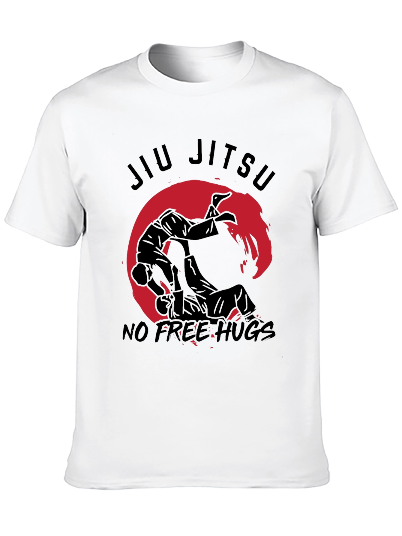 Jiu Jitsu No Free Hugs Black T-Shirt