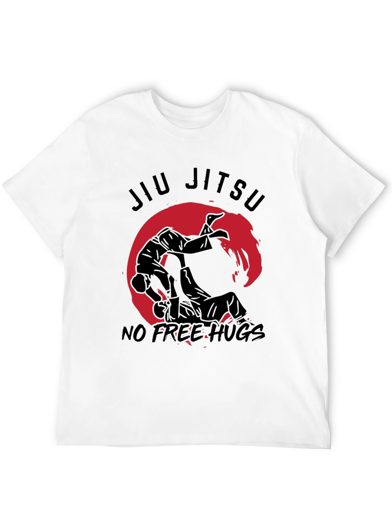 Jiu Jitsu No Free Hugs Black T-Shirt