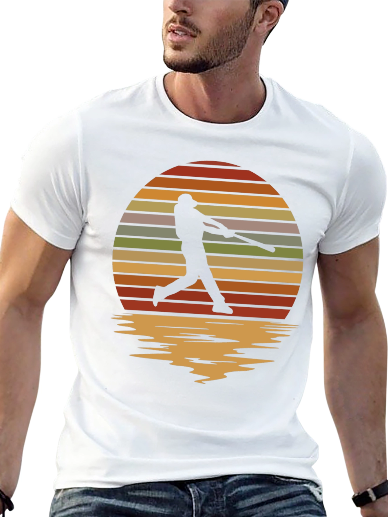 Baseball Silhouette Graphic Tee