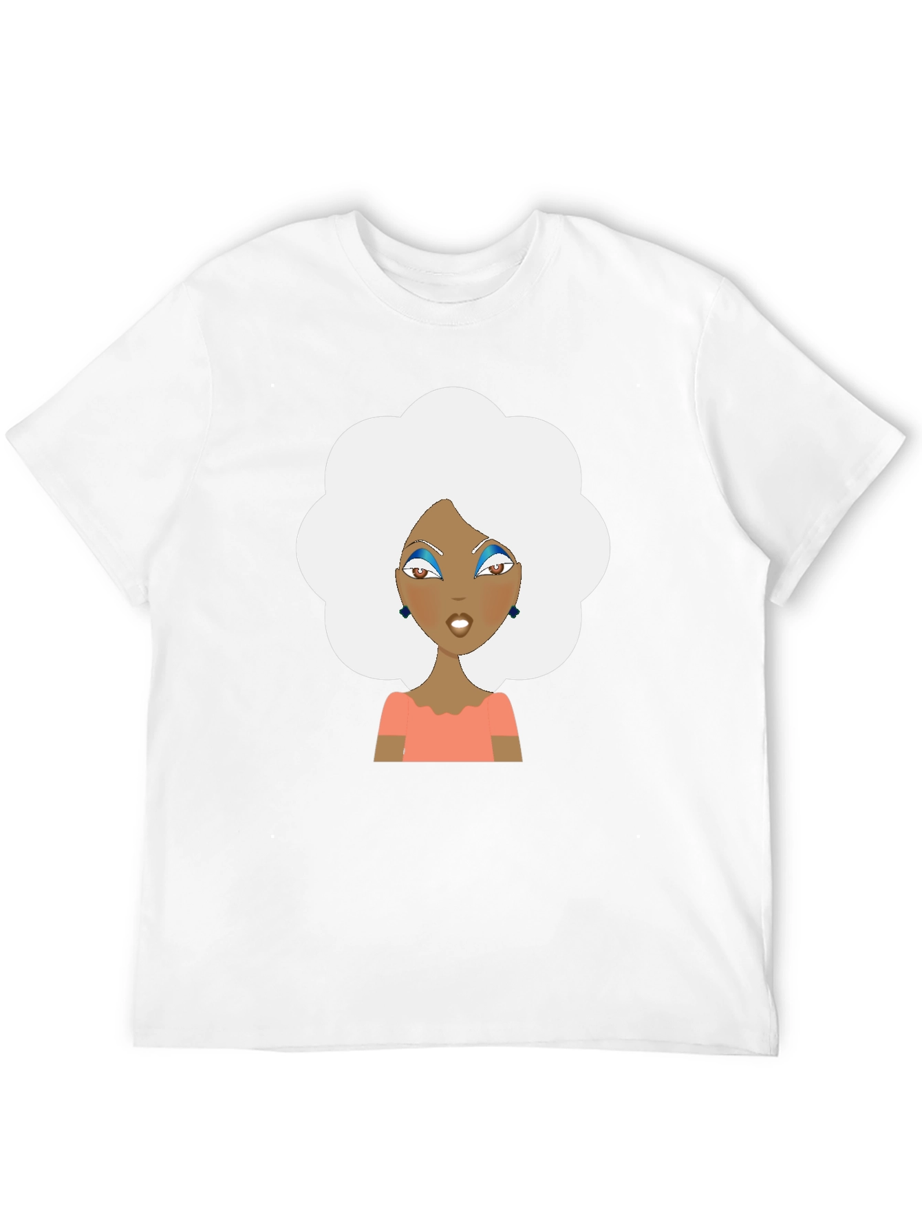 Retro Afro Woman Graphic T-Shirt