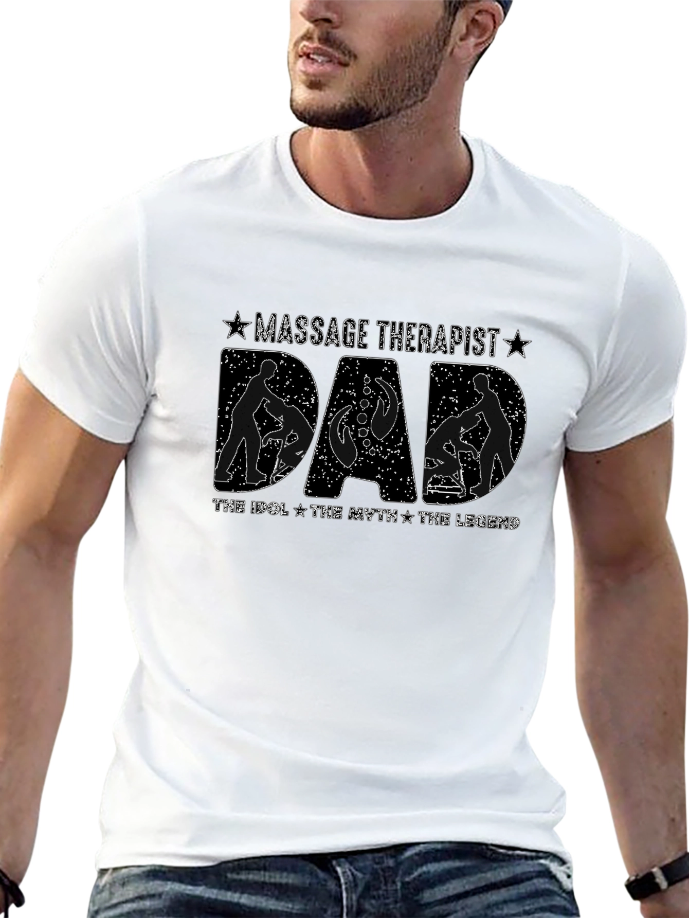 Massage Therapist Dad T-Shirt - The Legend