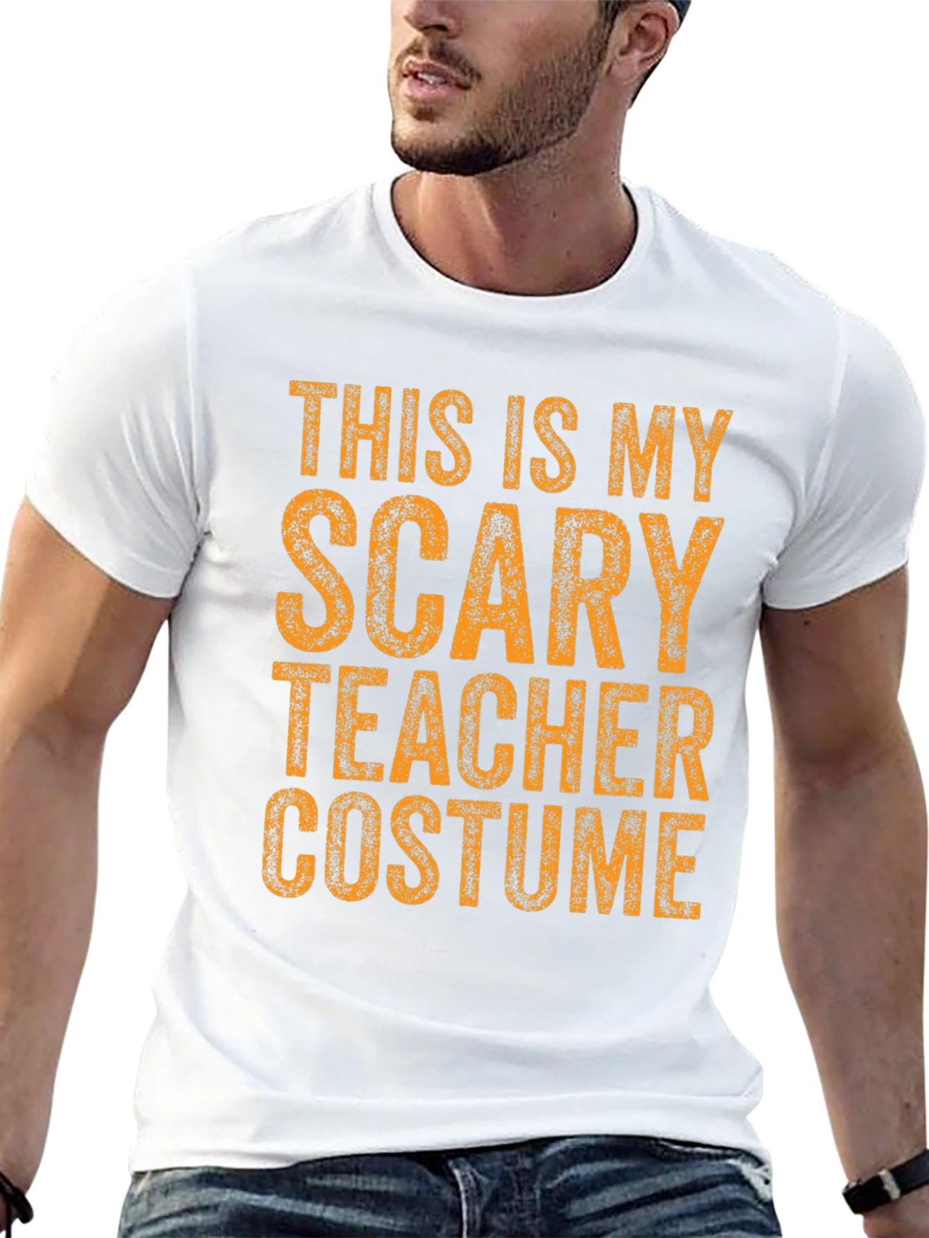 Scary Teacher Costume Graphic T-Shirt - Halloween Tee