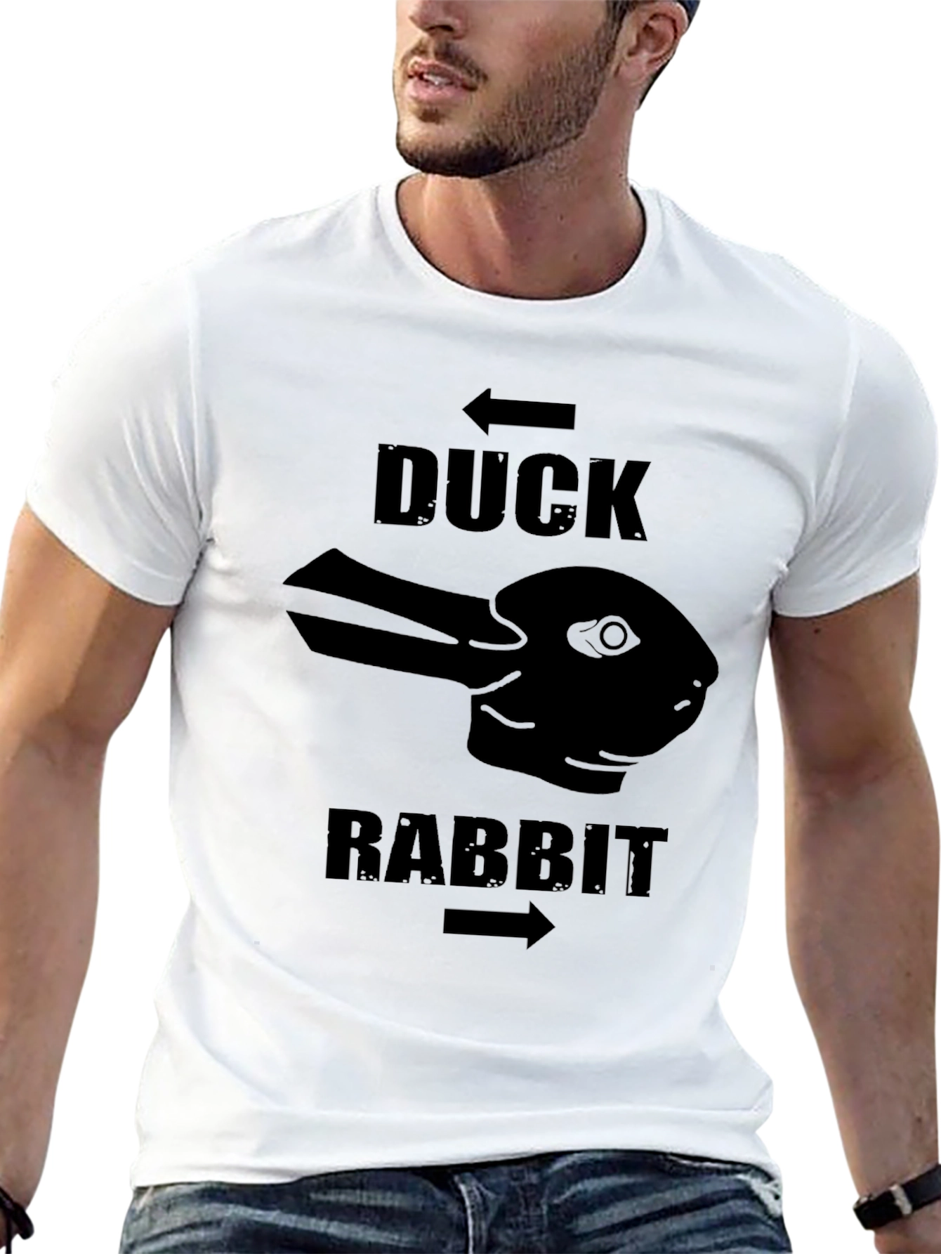Duck Rabbit Illusion T-Shirt - Mind-Bending Design