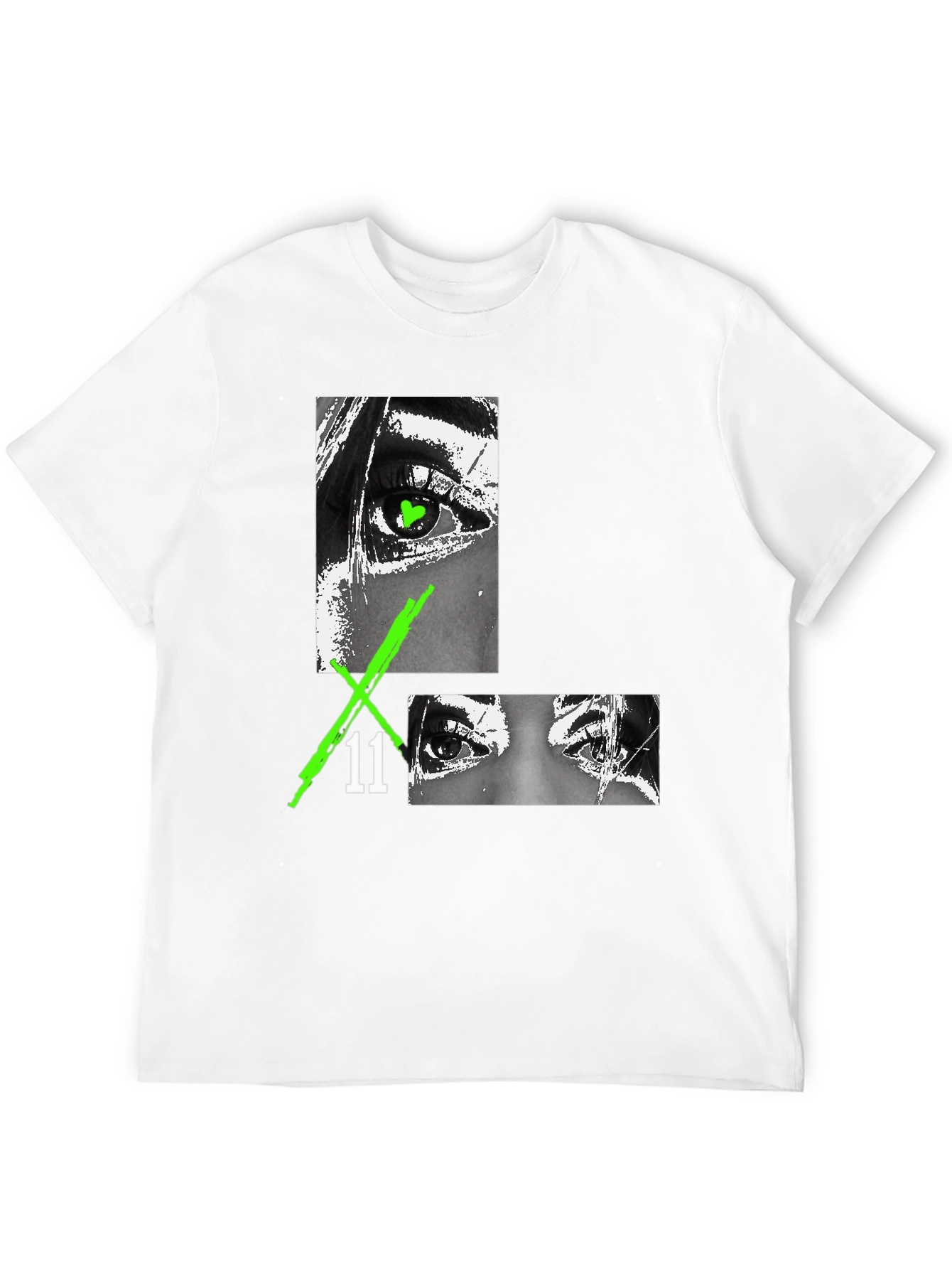 Edgy Eye Graphic Black T-Shirt