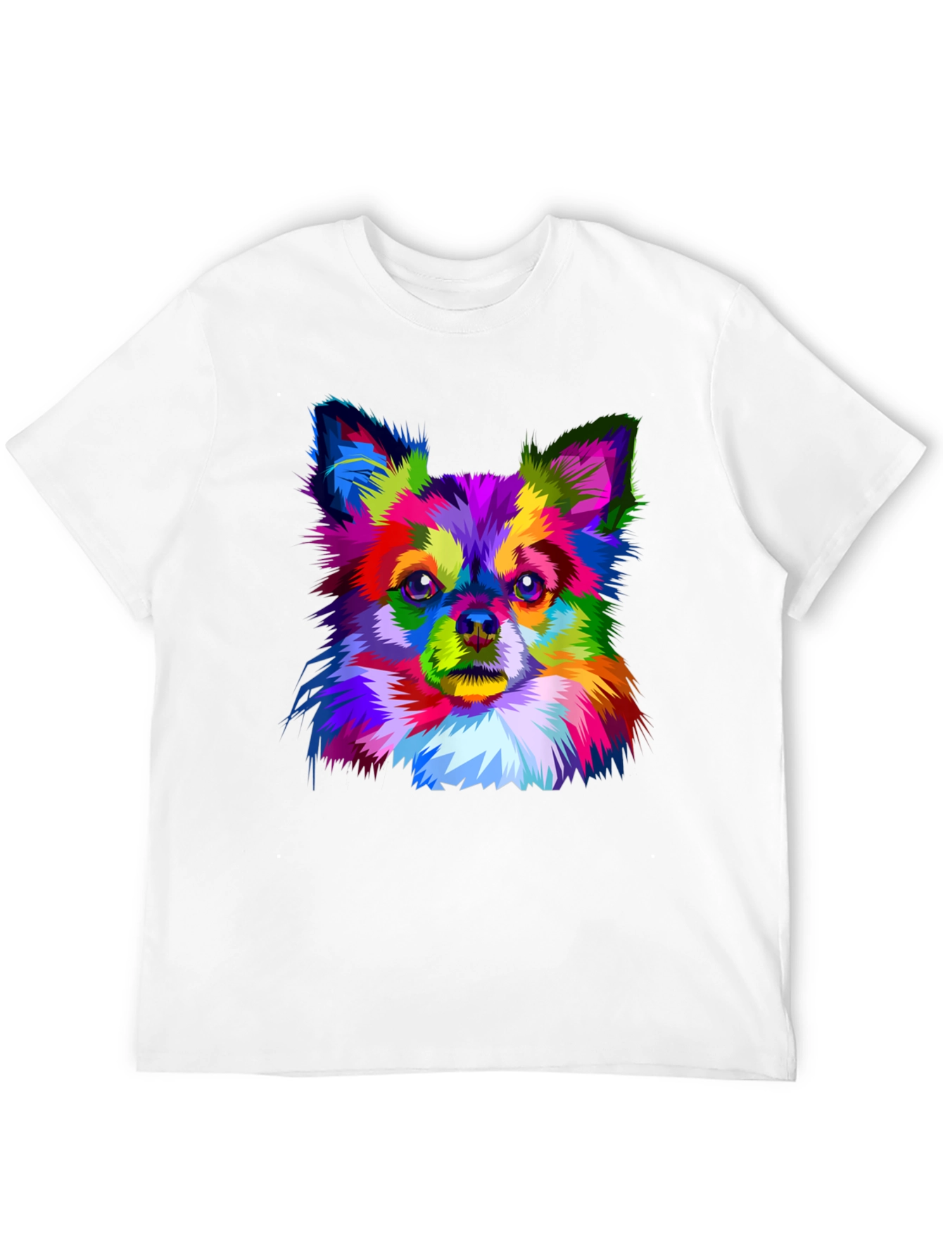 Vibrant Chihuahua Art Print Black T-Shirt