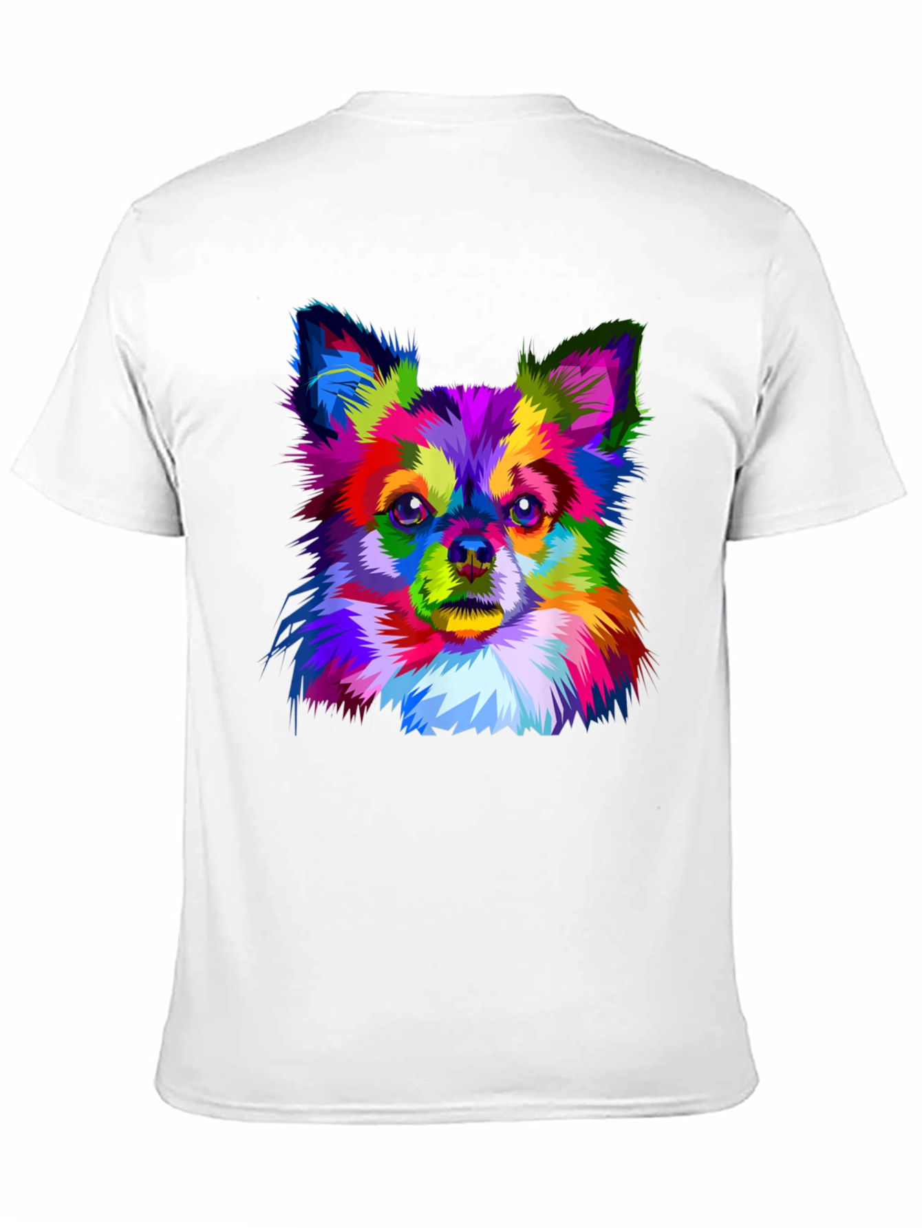 Vibrant Chihuahua Art Print Black T-Shirt