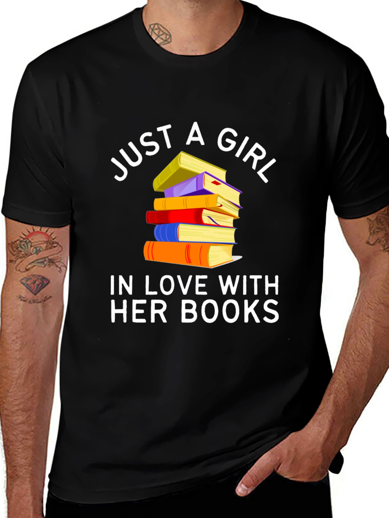 Just A Girl In Love With Her Books T-Shirt