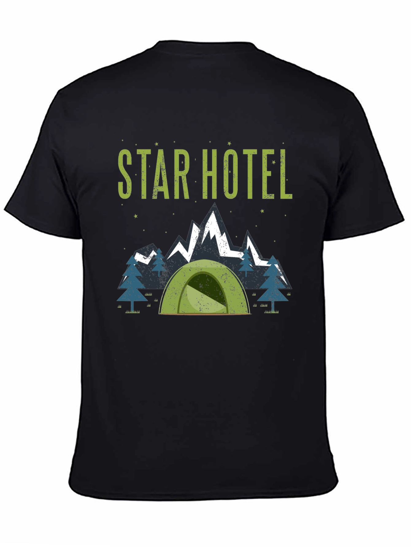 Star Hotel Camping T-Shirt: Adventure Ready!